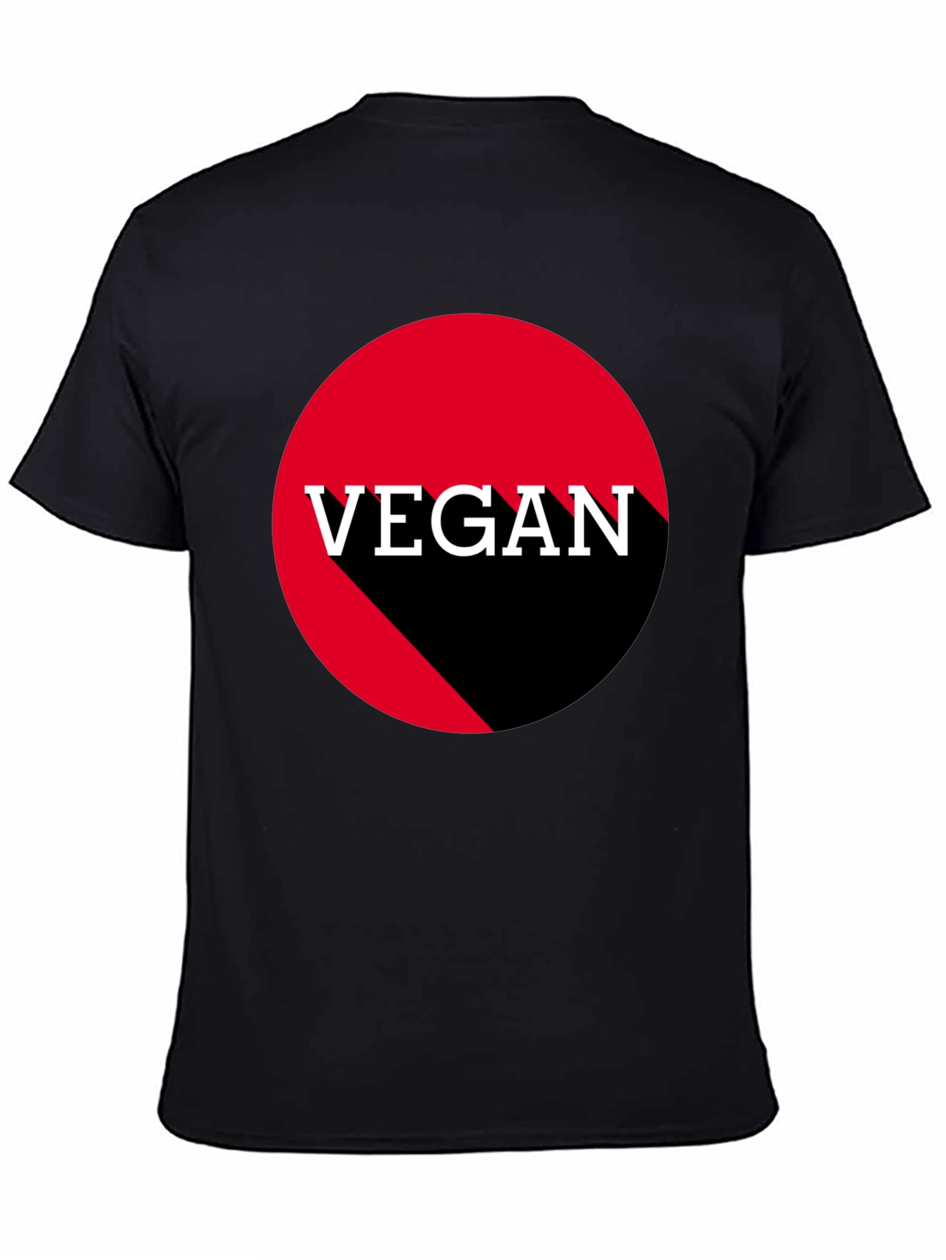 Vegan Symbol Black T-Shirt