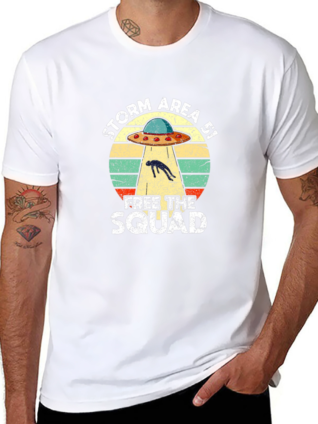 Storm Area 51 UFO Graphic T-Shirt