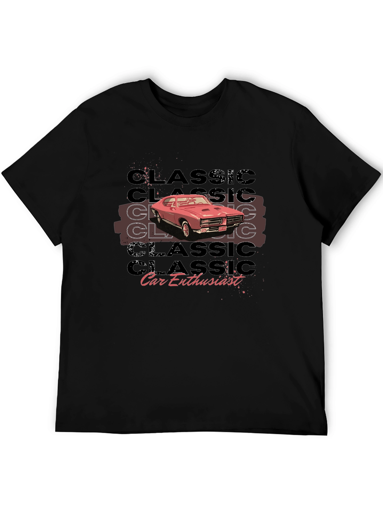 Classic Car Enthusiast Black T-Shirt