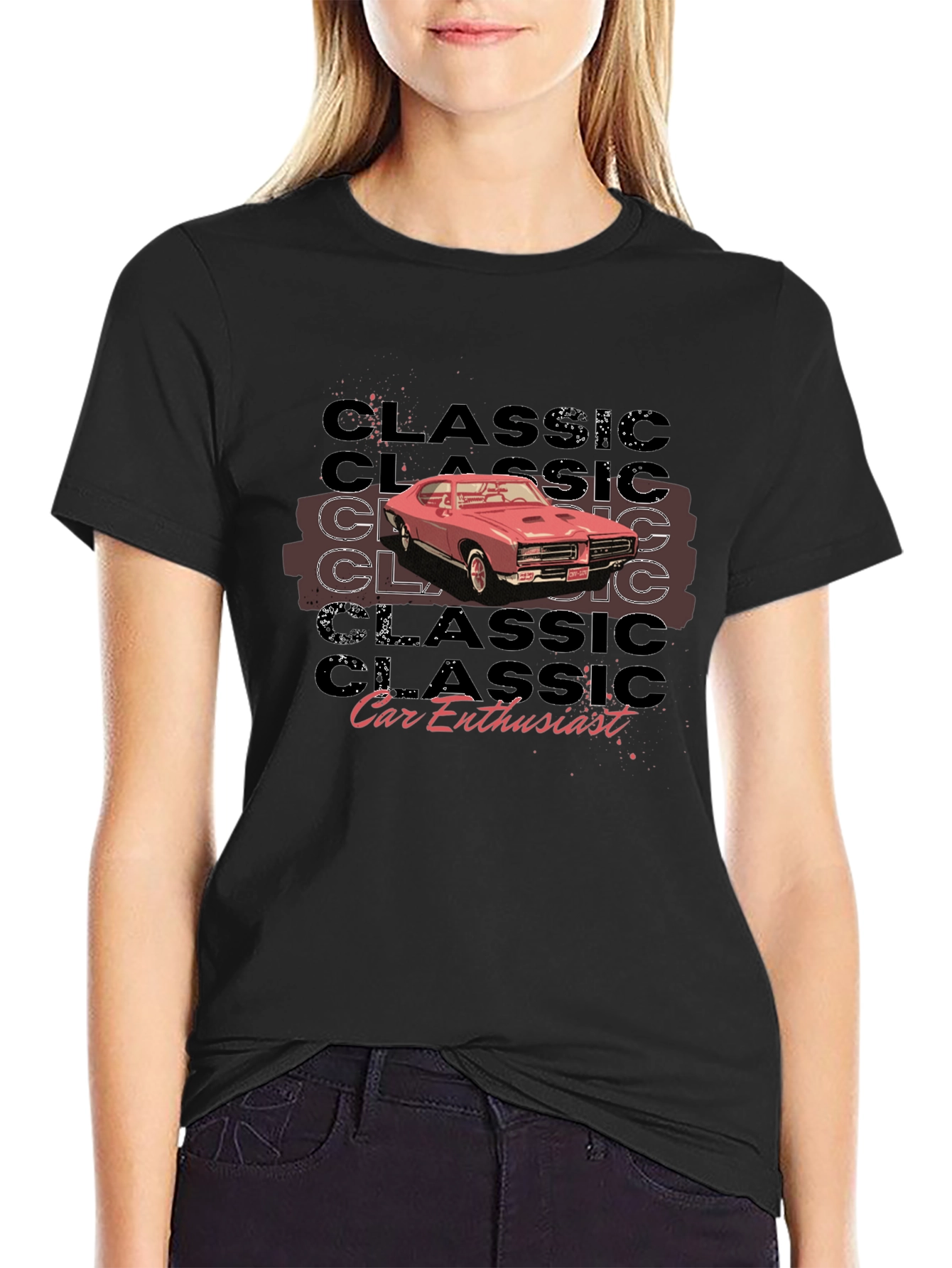 Classic Car Enthusiast Black T-Shirt