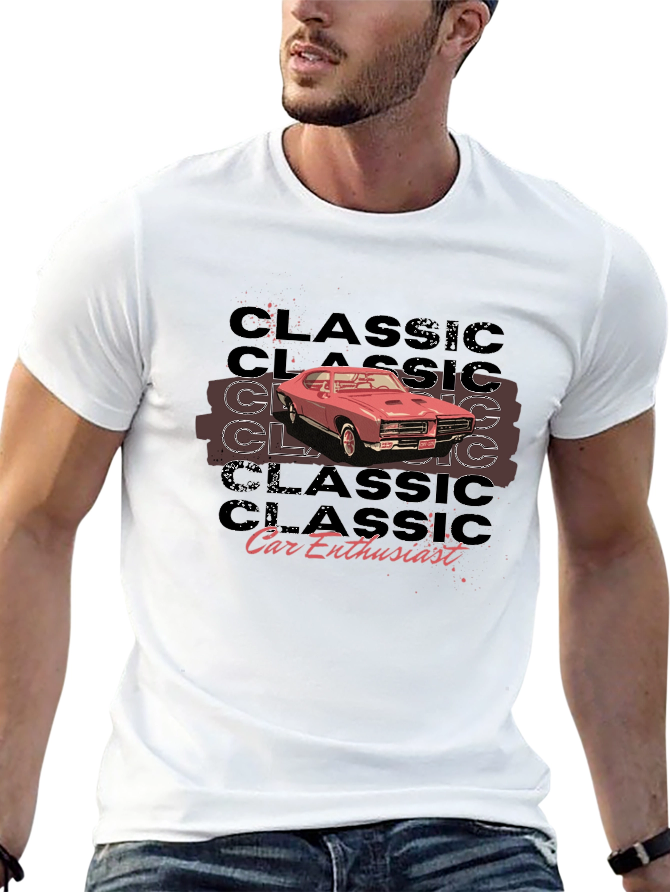 Classic Car Enthusiast Black T-Shirt