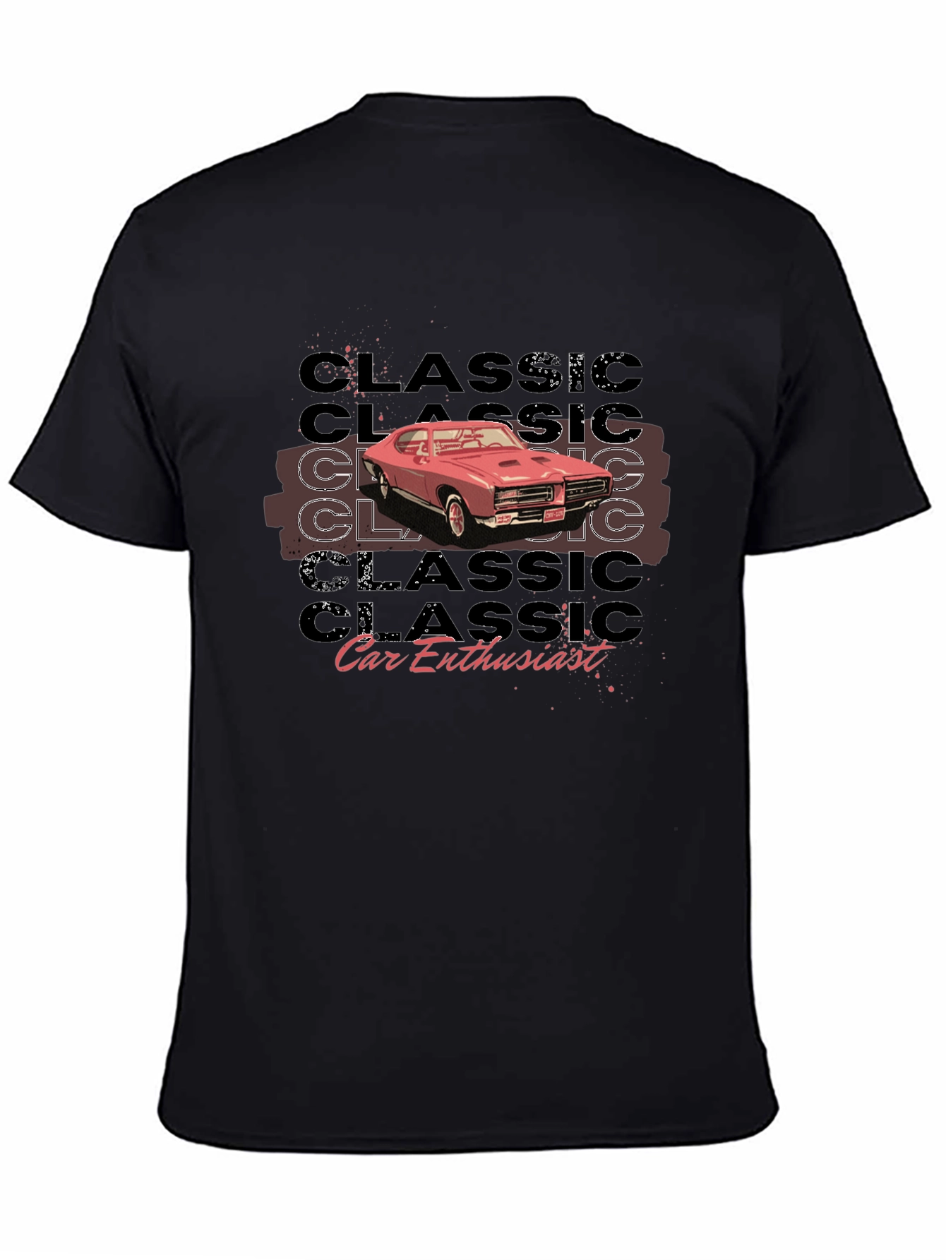 Classic Car Enthusiast Black T-Shirt