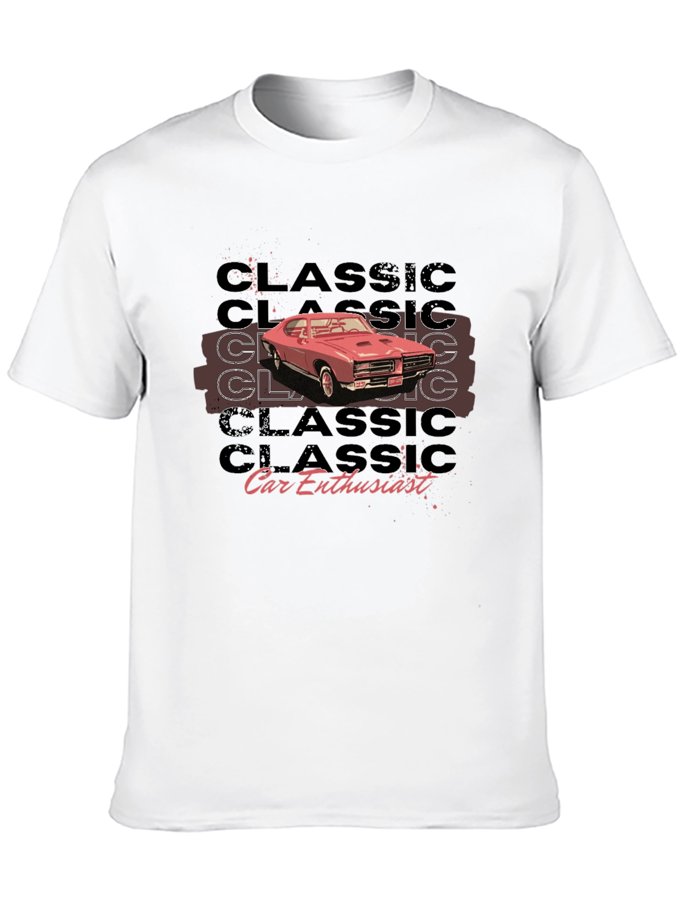 Classic Car Enthusiast Black T-Shirt
