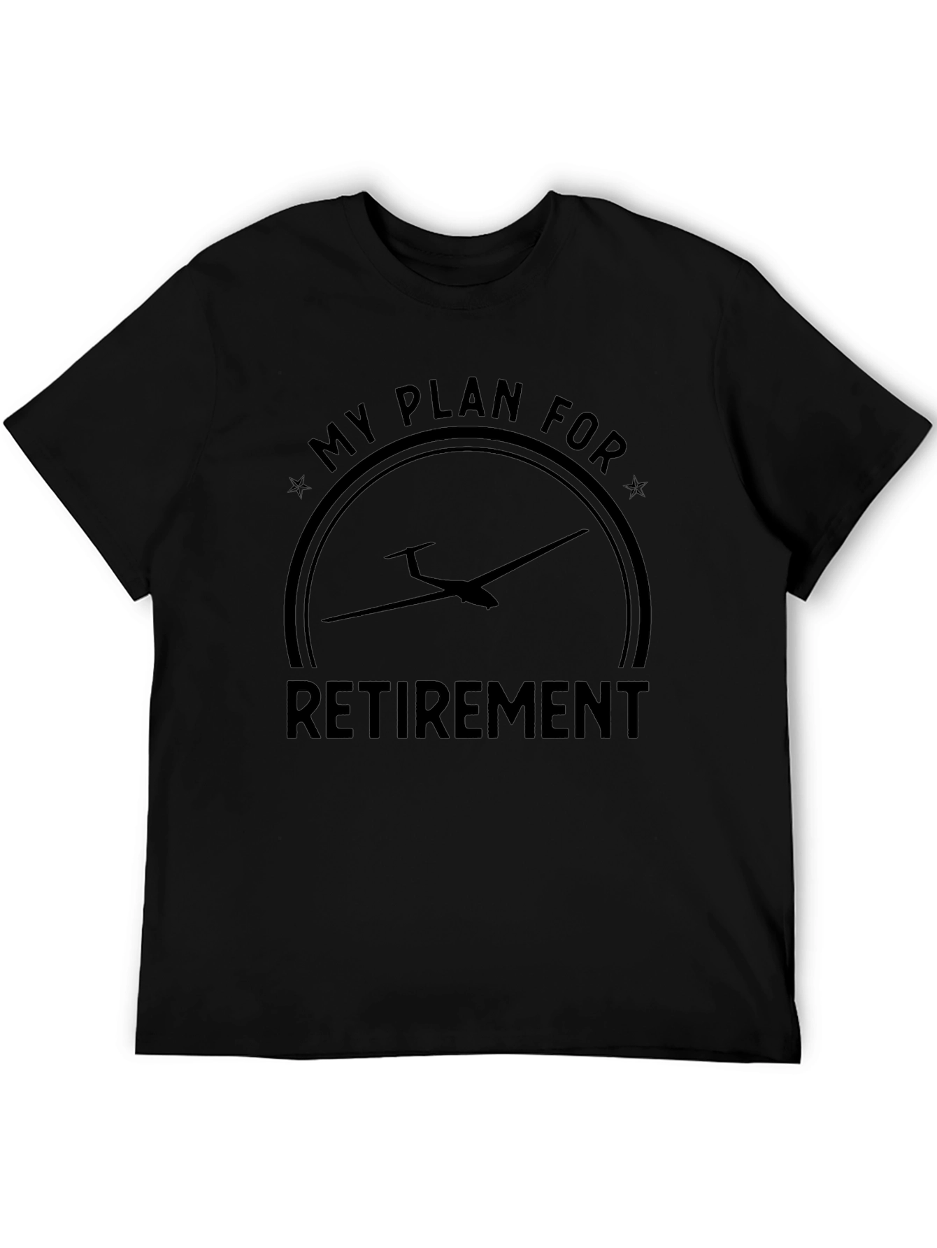 Glider Retirement Plan Black T-Shirt