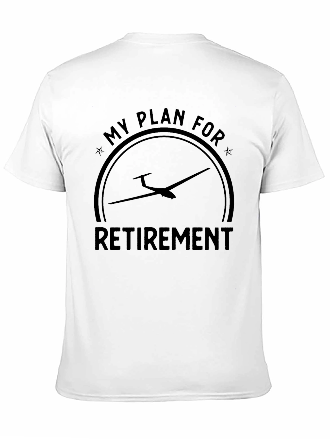 Glider Retirement Plan Black T-Shirt
