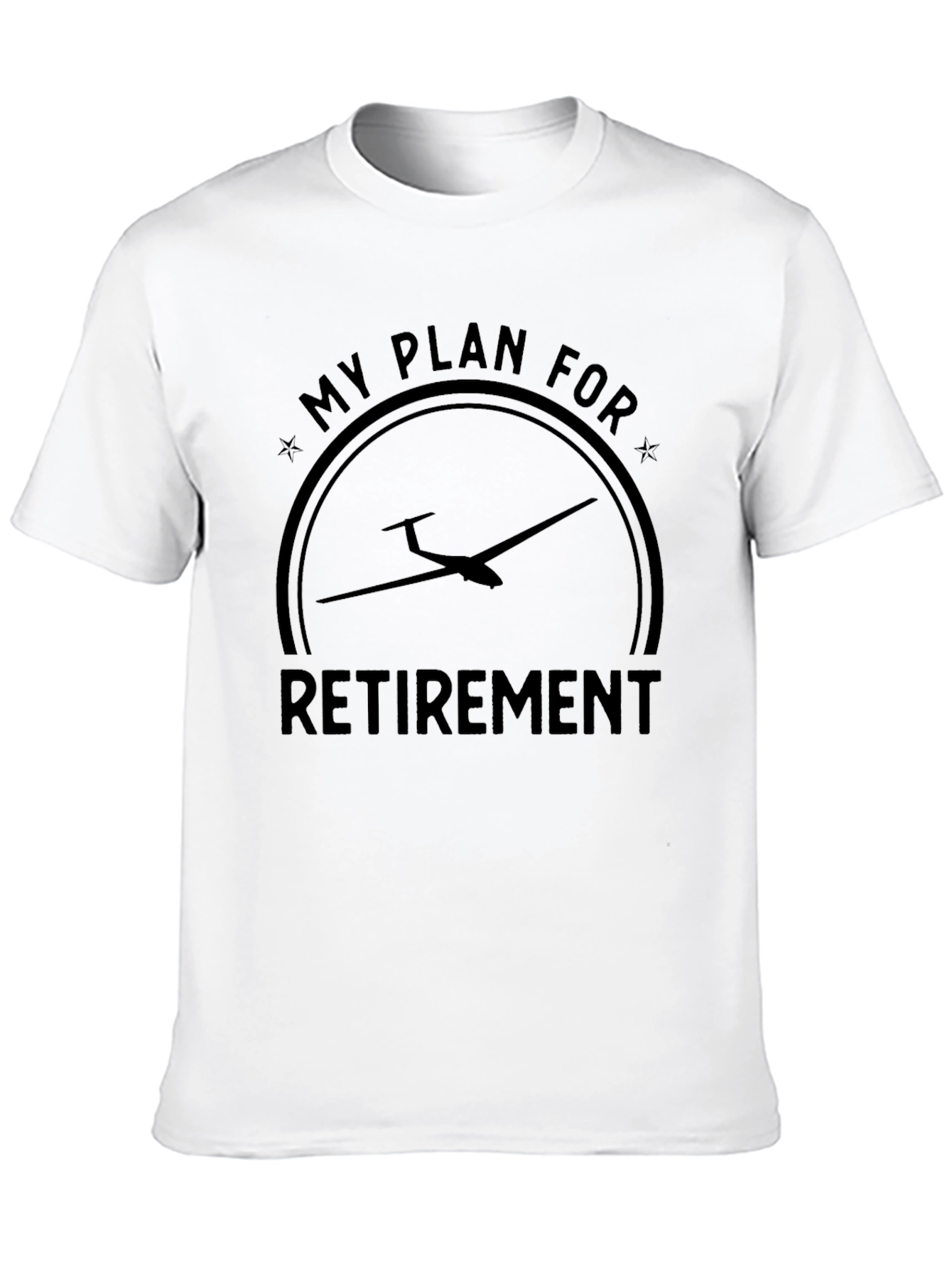 Glider Retirement Plan Black T-Shirt