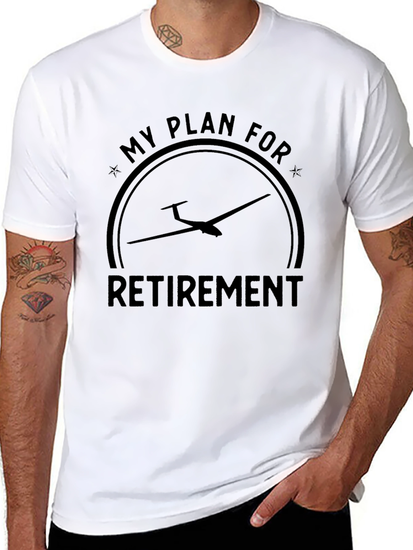 Glider Retirement Plan Black T-Shirt