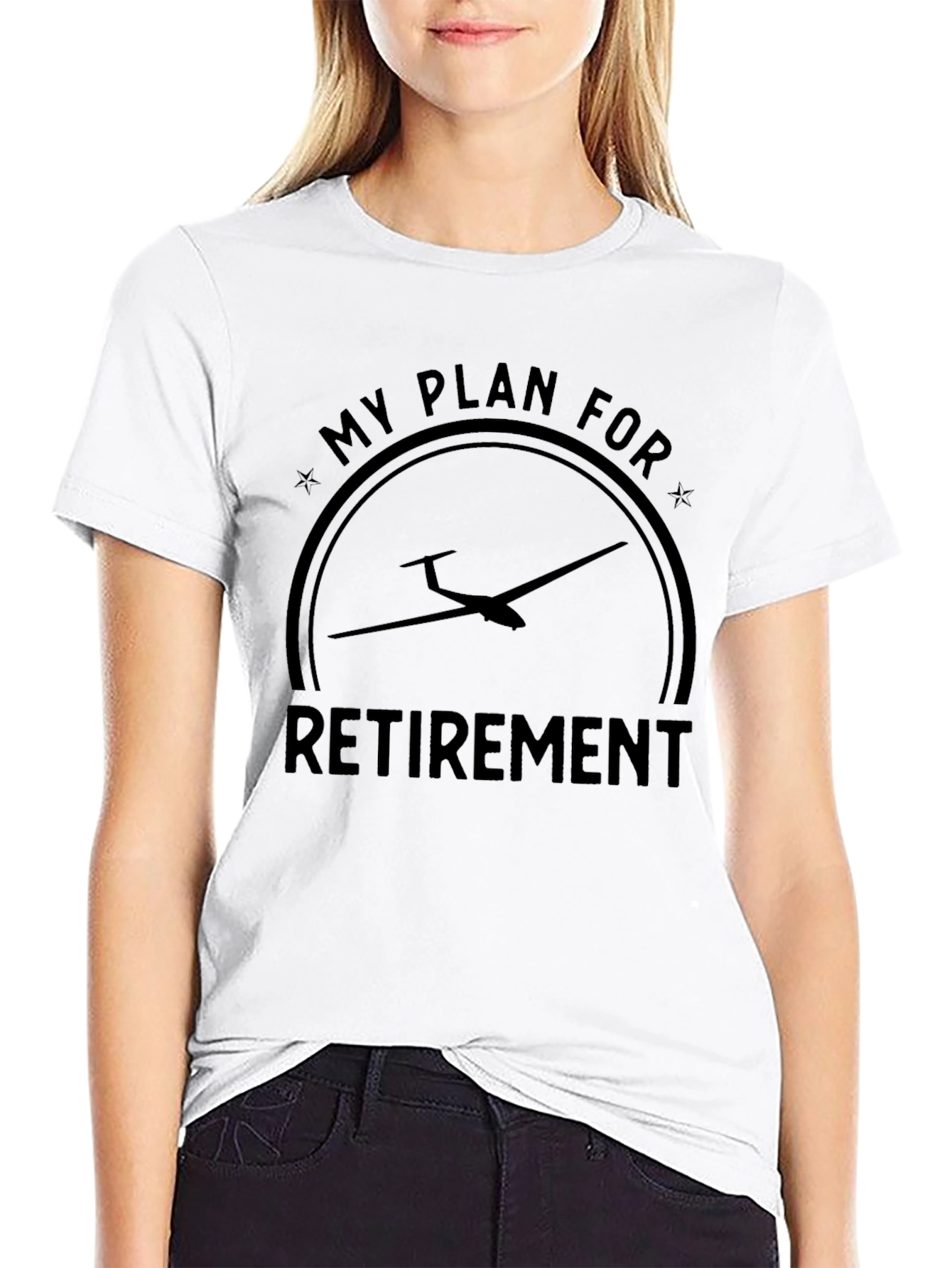 Glider Retirement Plan Black T-Shirt