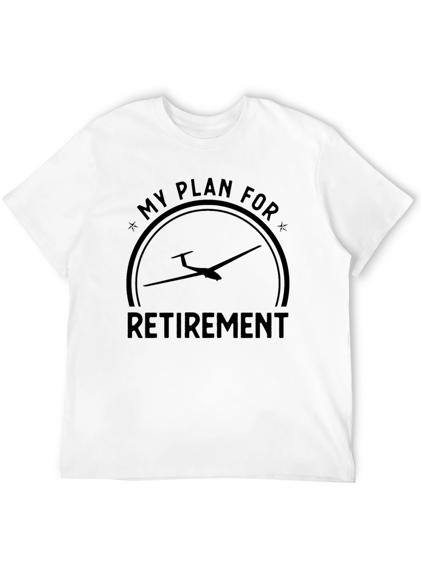 Glider Retirement Plan Black T-Shirt