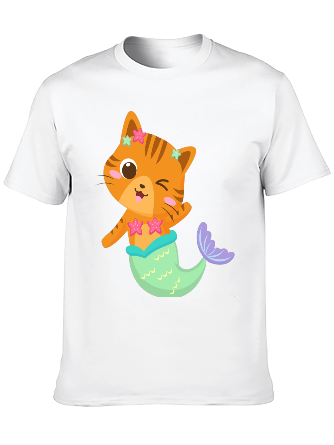Cat Mermaid Graphic T-Shirt