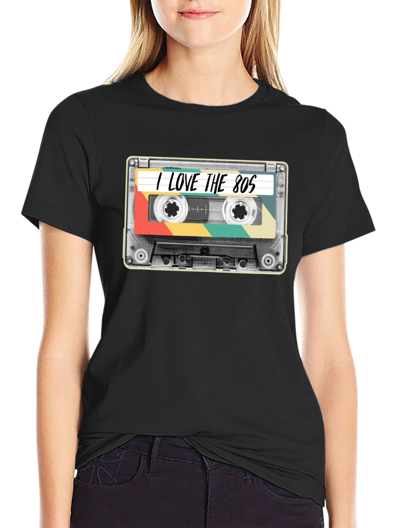 I Love the 80s Cassette Tape Graphic T-Shirt
