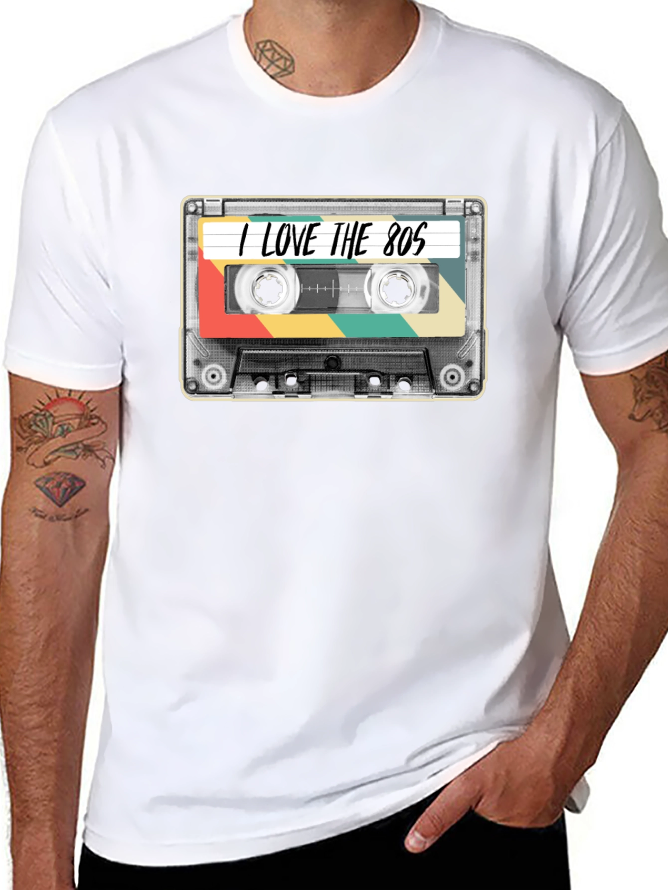 I Love the 80s Cassette Tape Graphic T-Shirt