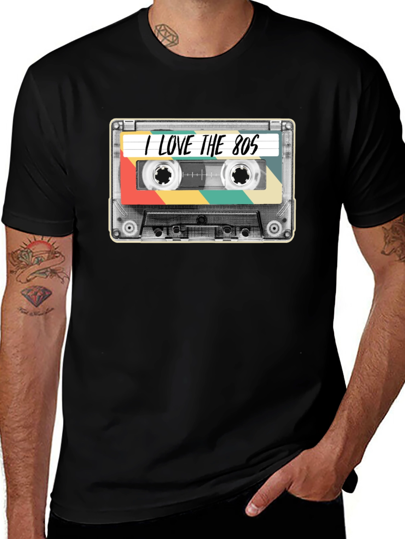 I Love the 80s Cassette Tape Graphic T-Shirt