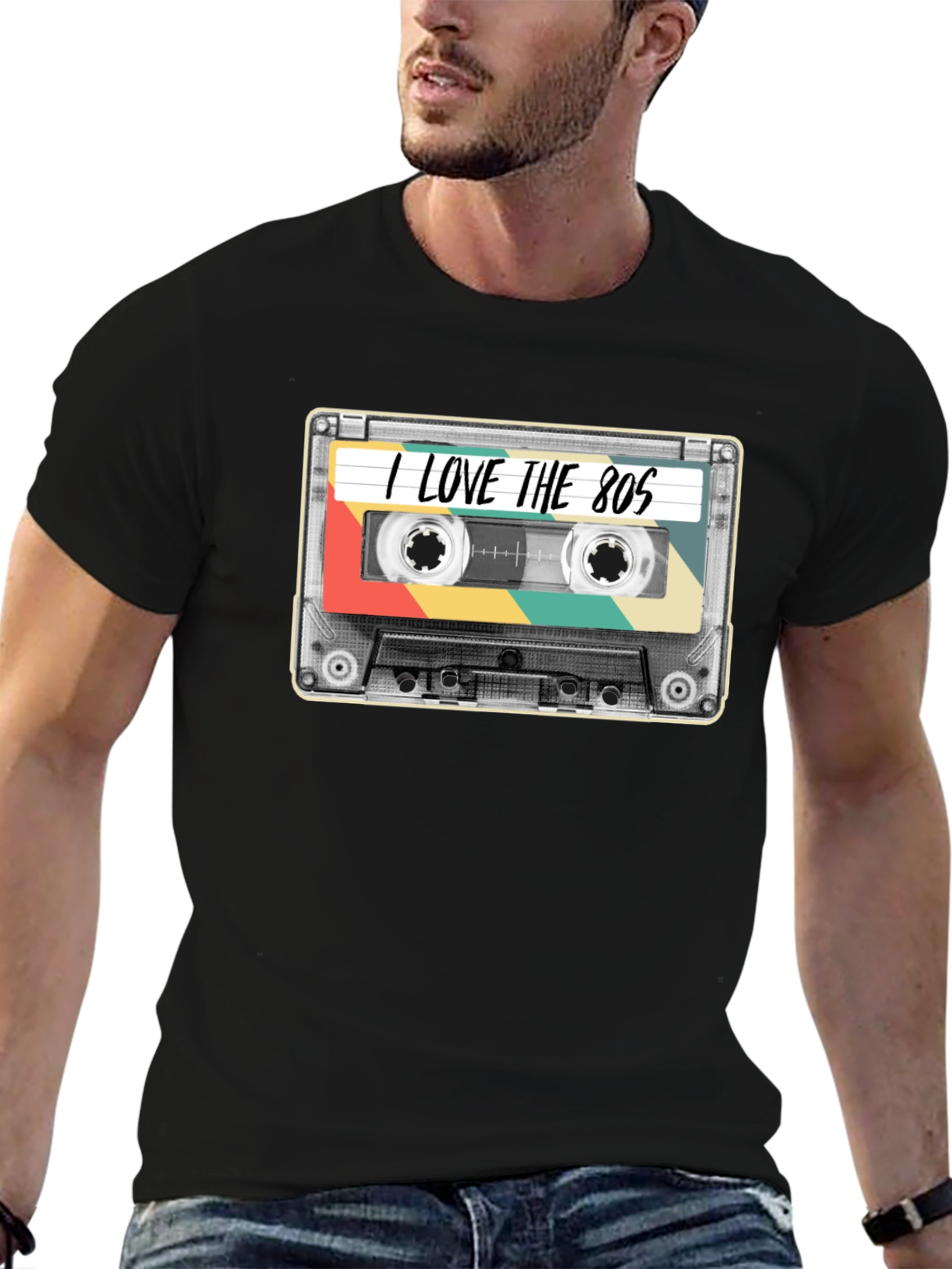 I Love the 80s Cassette Tape Graphic T-Shirt