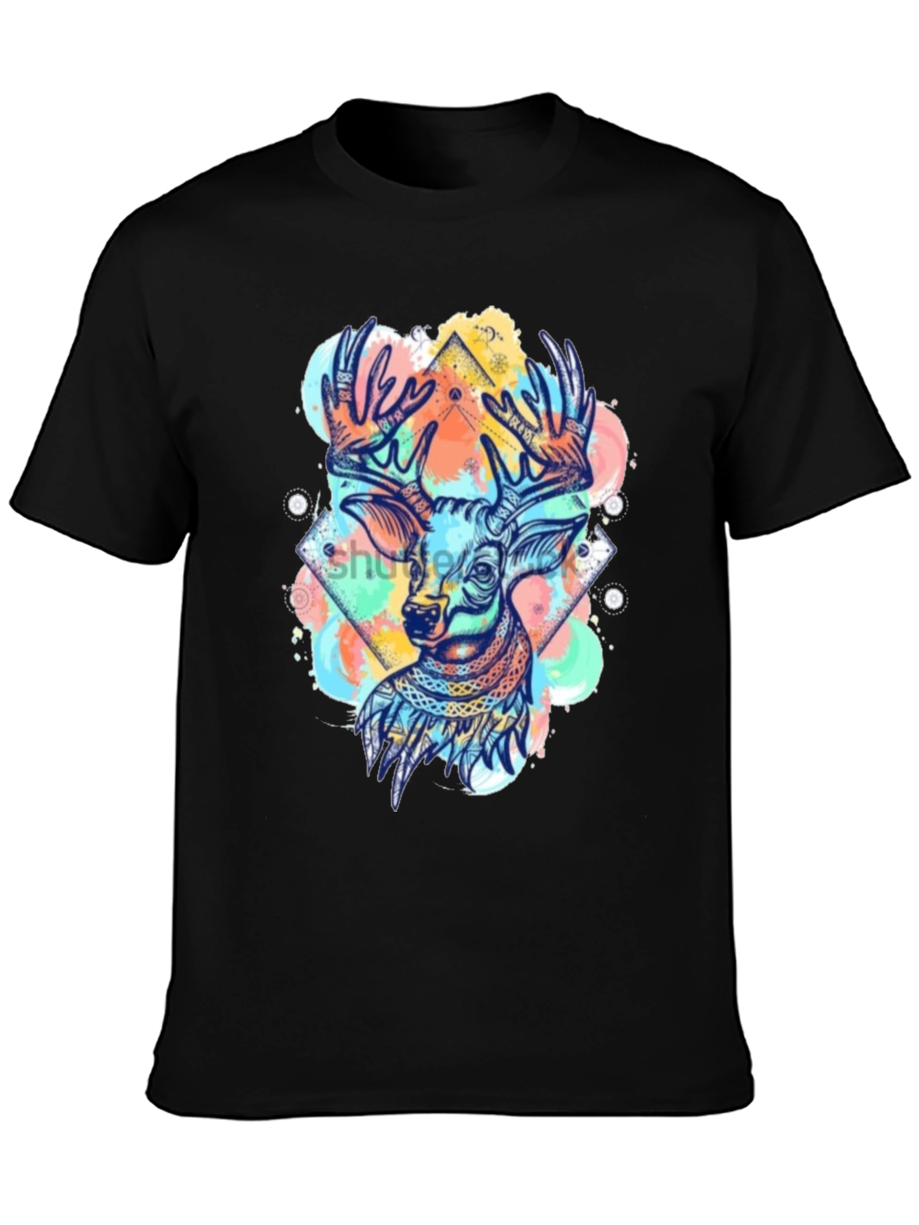 Stylish Deer Graphic T-Shirt