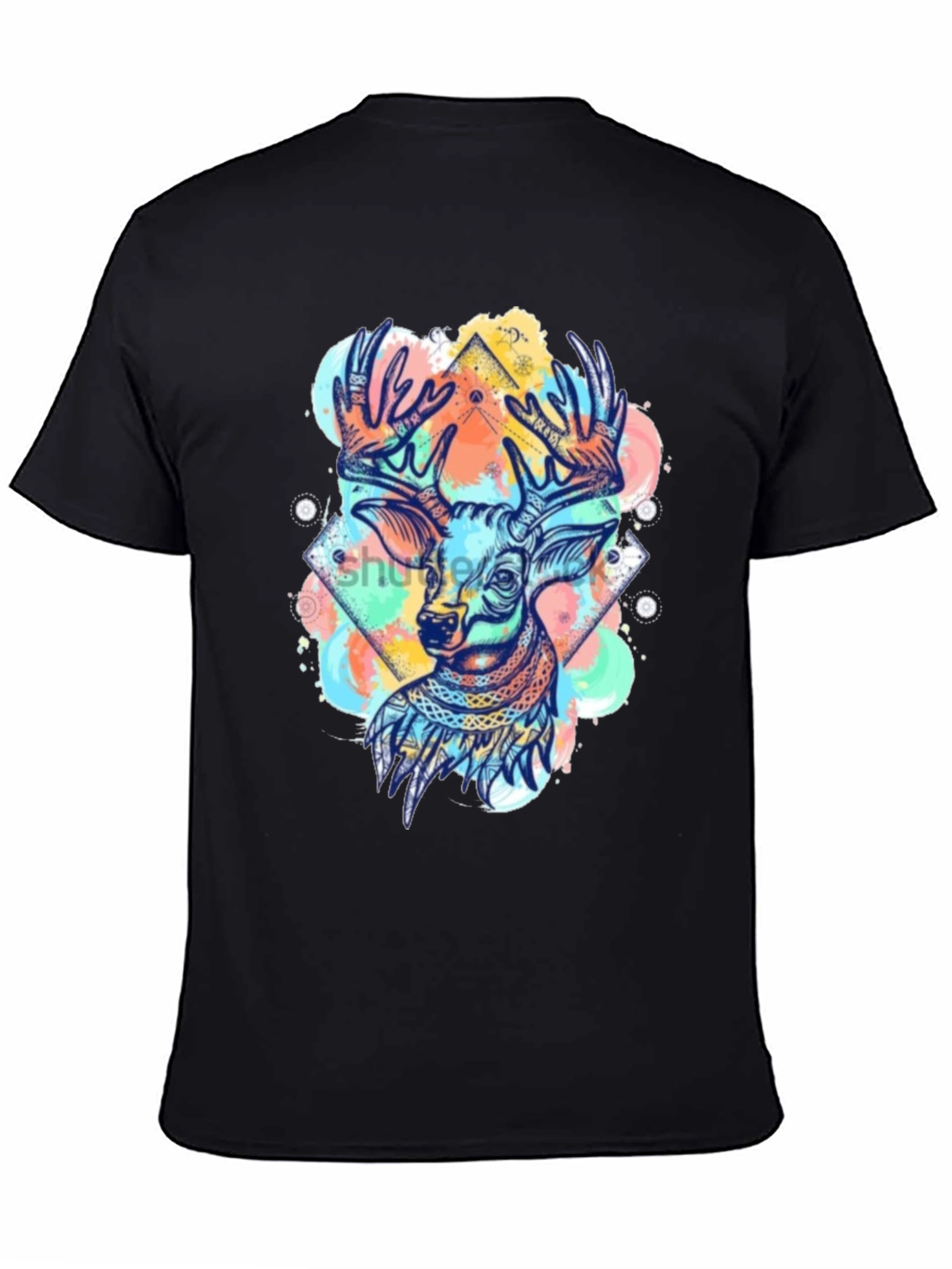 Stylish Deer Graphic T-Shirt