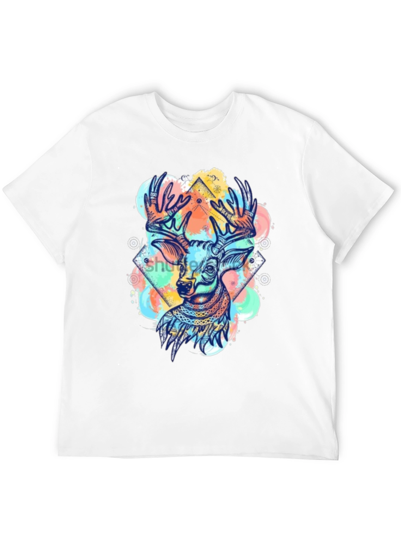 Stylish Deer Graphic T-Shirt