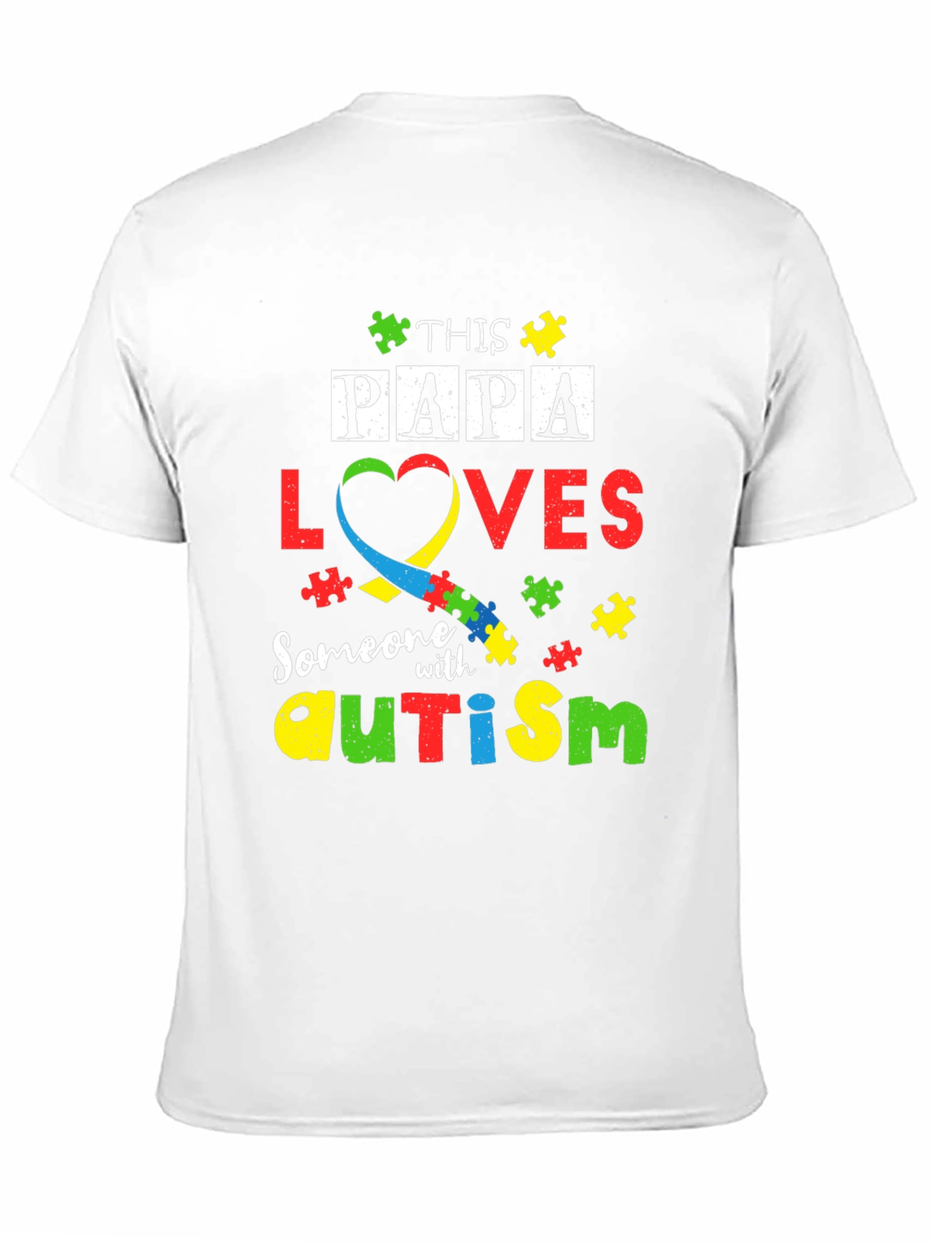 Papa Loves Autism T-Shirt