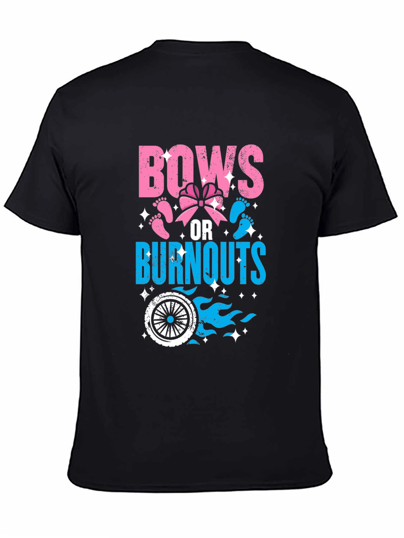 Bows or Burnouts Gender Reveal T-Shirt