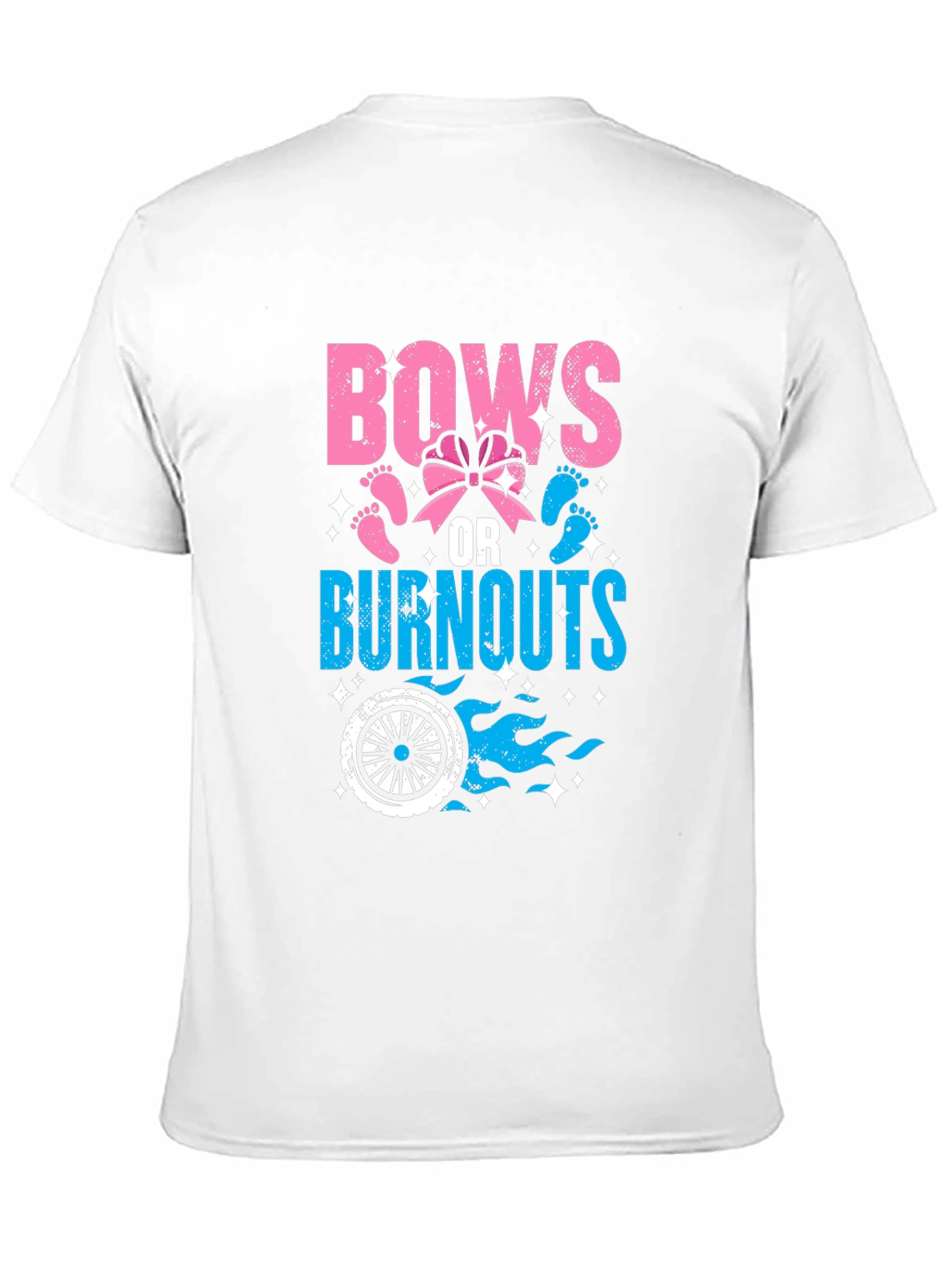 Bows or Burnouts Gender Reveal T-Shirt