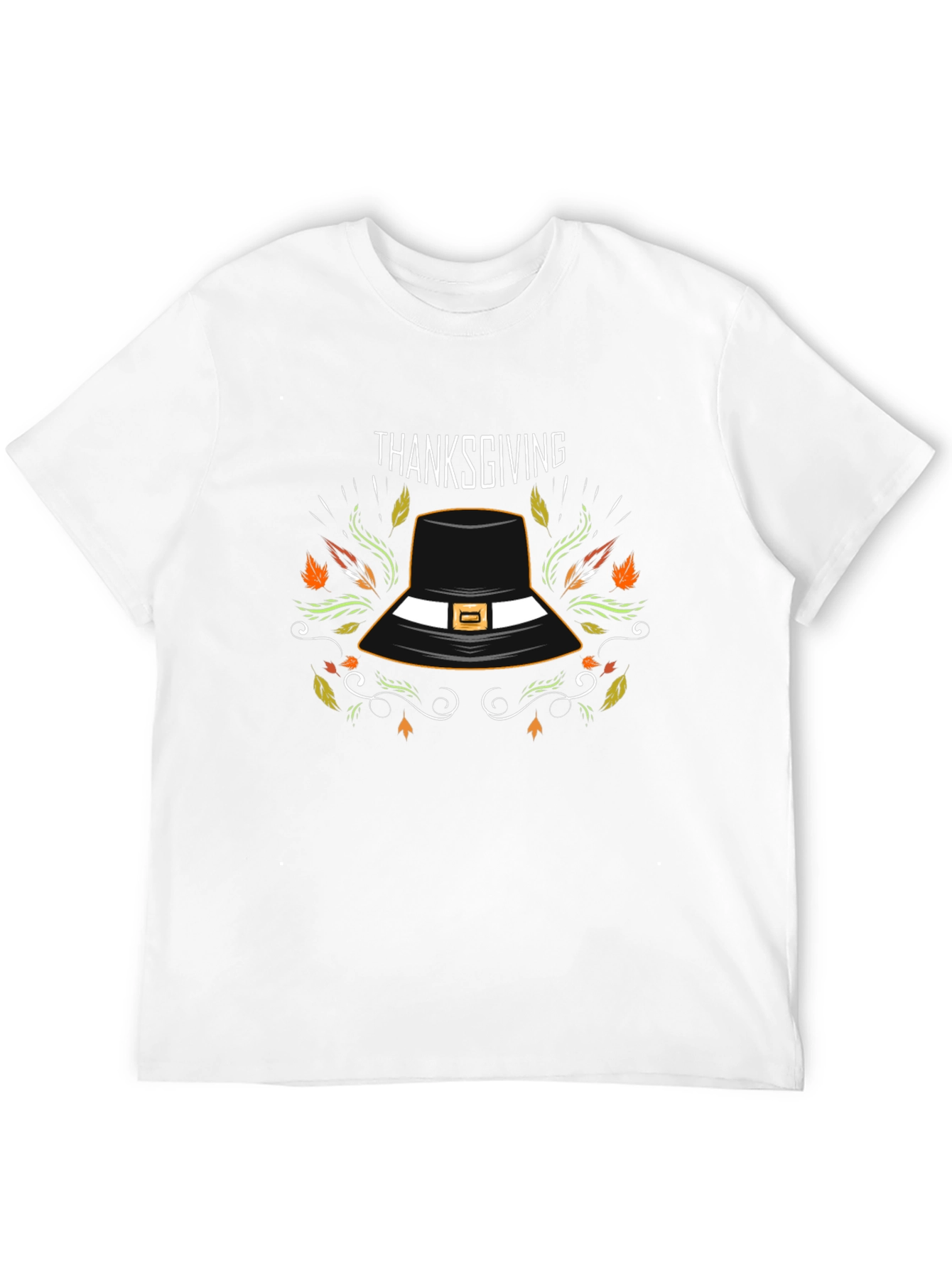 Thanksgiving Pilgrim Hat Graphic Tee
