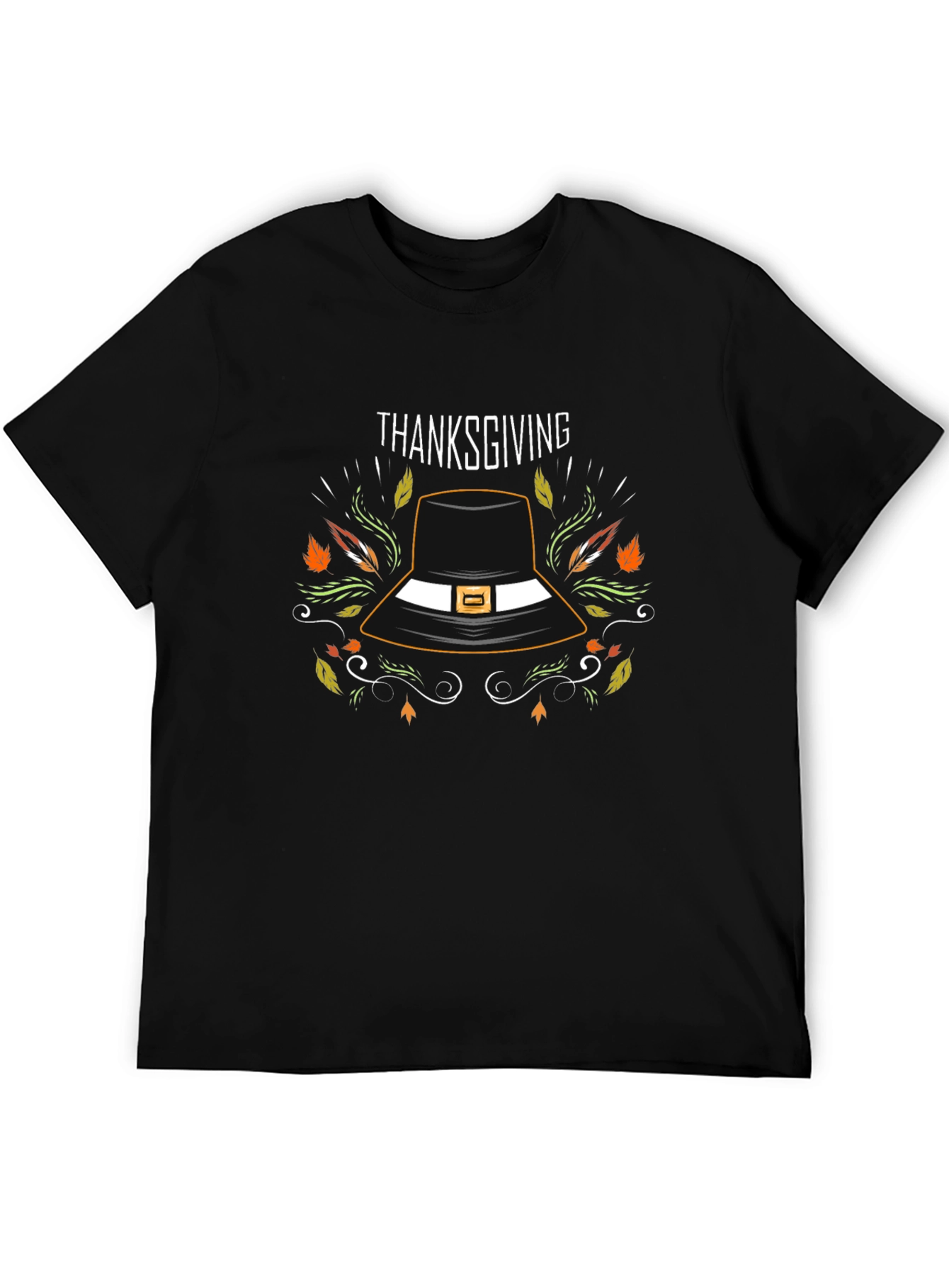 Thanksgiving Pilgrim Hat Graphic Tee