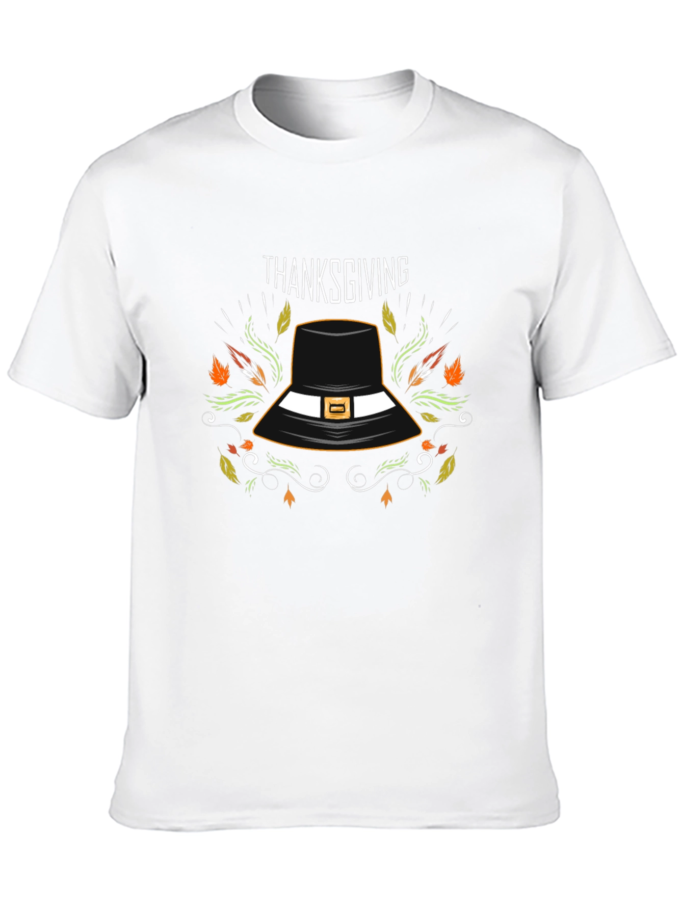 Thanksgiving Pilgrim Hat Graphic Tee