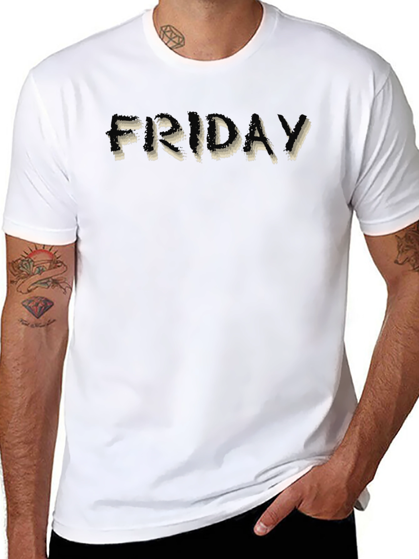 Friday Graphic T-Shirt - Casual Black Tee