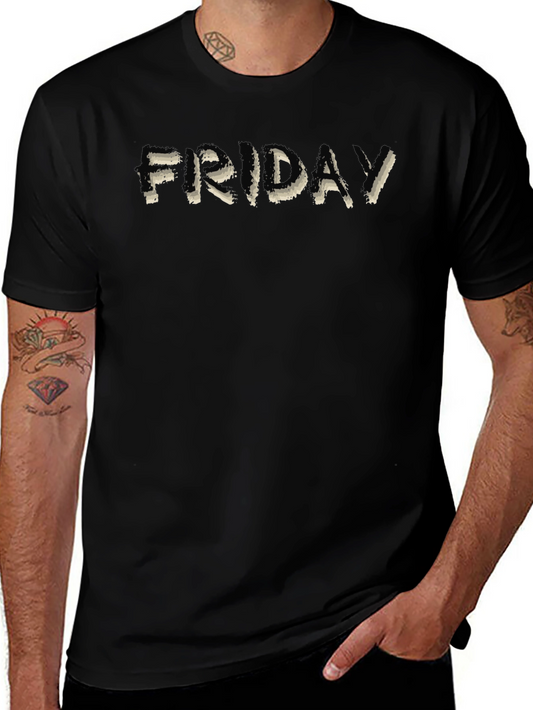 Friday Graphic T-Shirt - Casual Black Tee