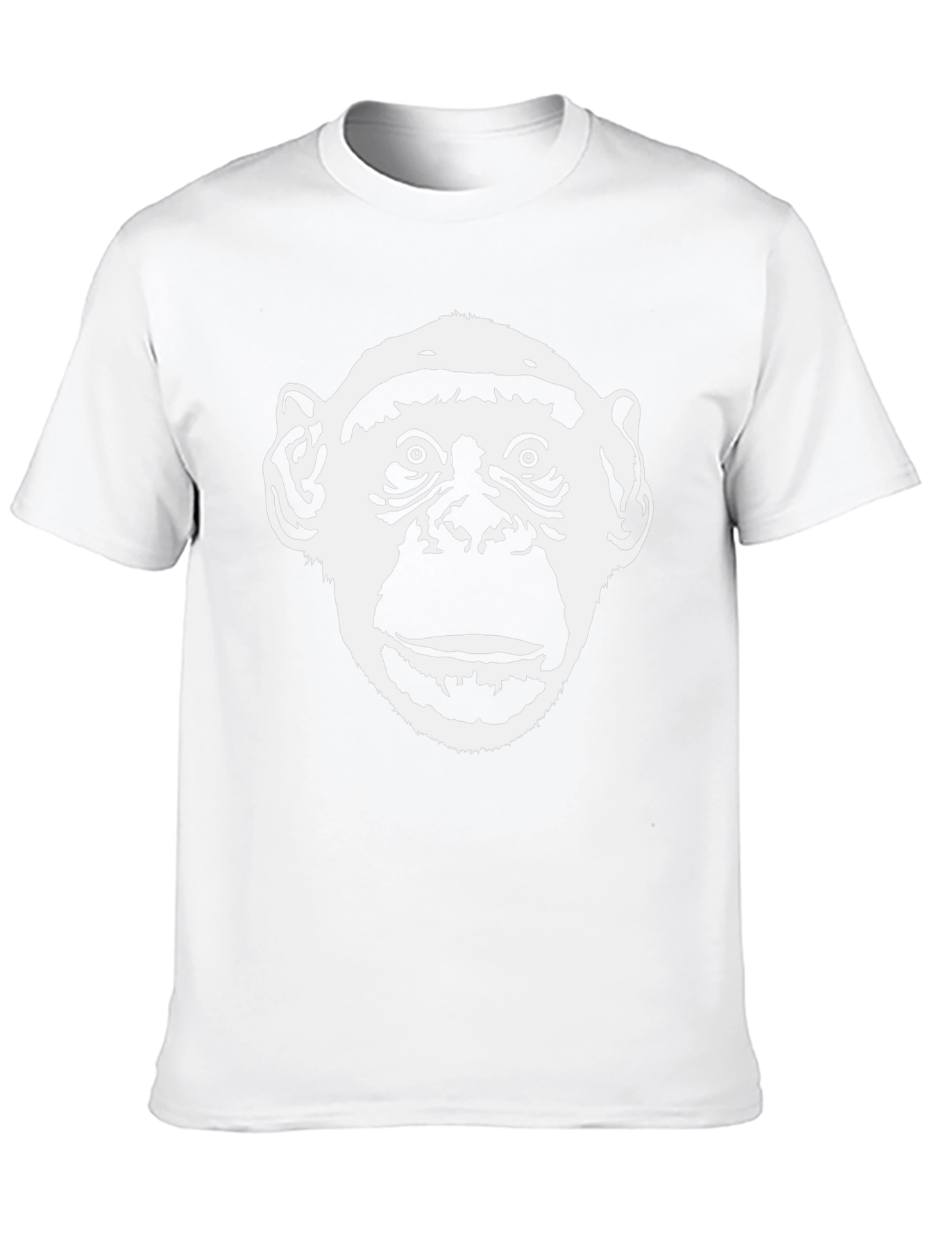 Chimpanzee Graphic Tee - Black Cotton T-Shirt