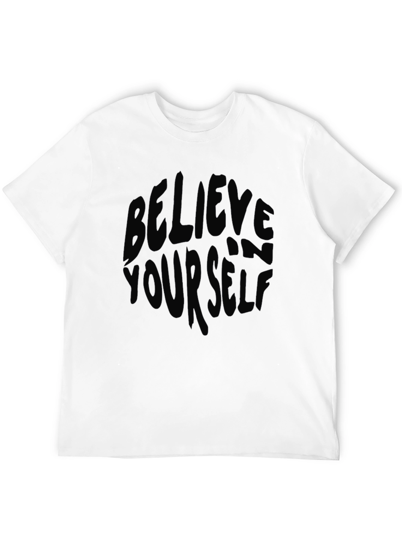 Believe Yourself Black Graphic Tee