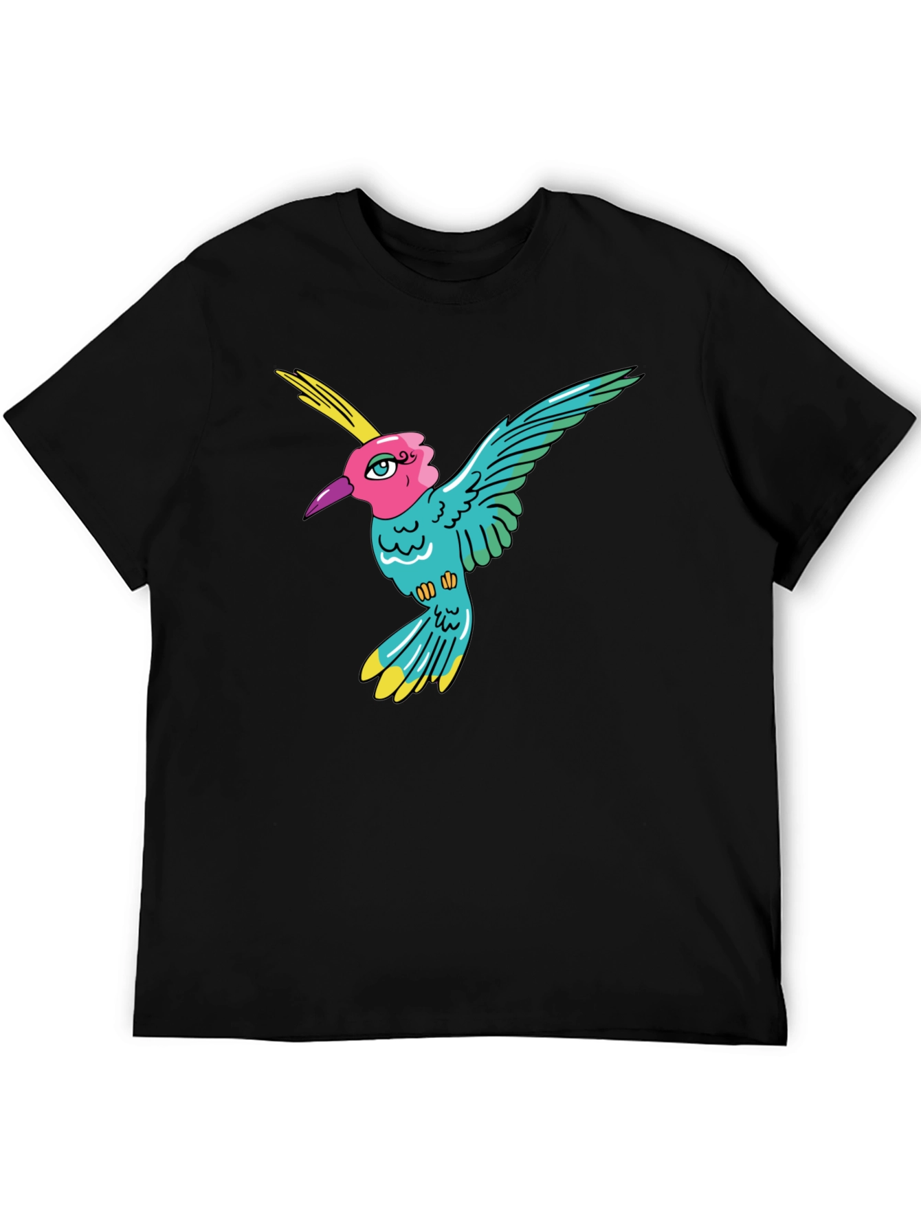Hummingbird Graphic Tee - Mens Black T-Shirt