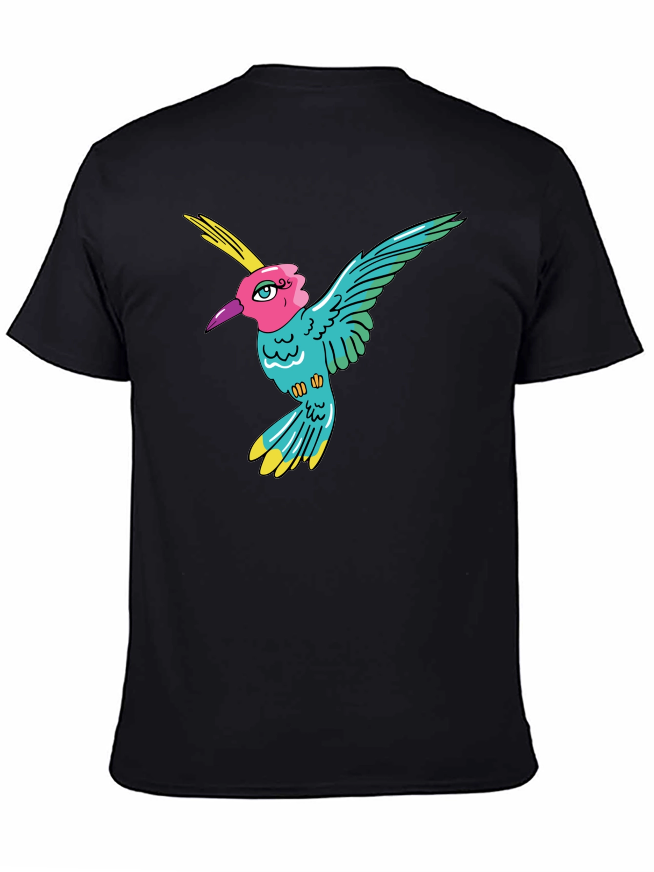 Hummingbird Graphic Tee - Mens Black T-Shirt