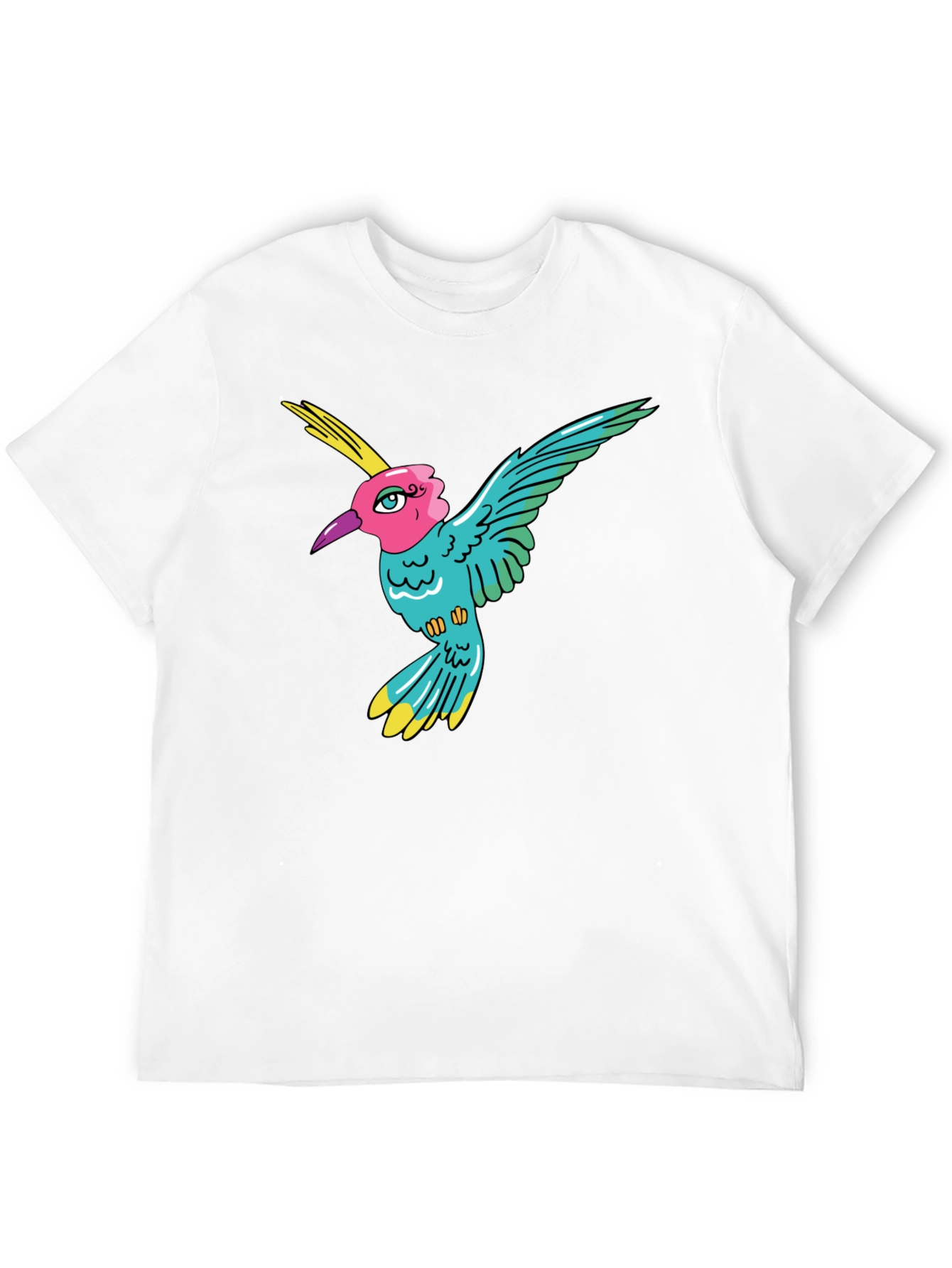 Hummingbird Graphic Tee - Mens Black T-Shirt