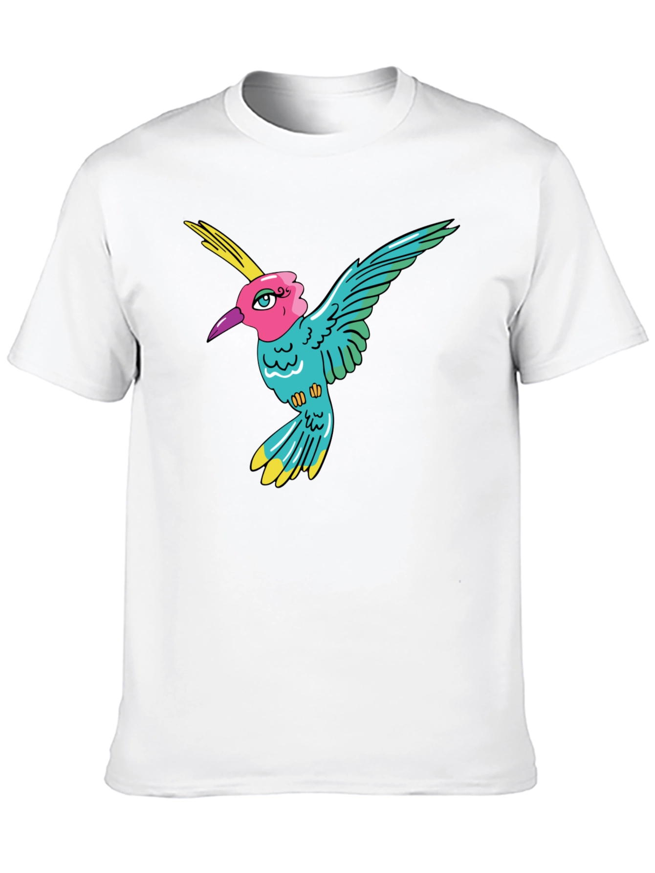 Hummingbird Graphic Tee - Mens Black T-Shirt