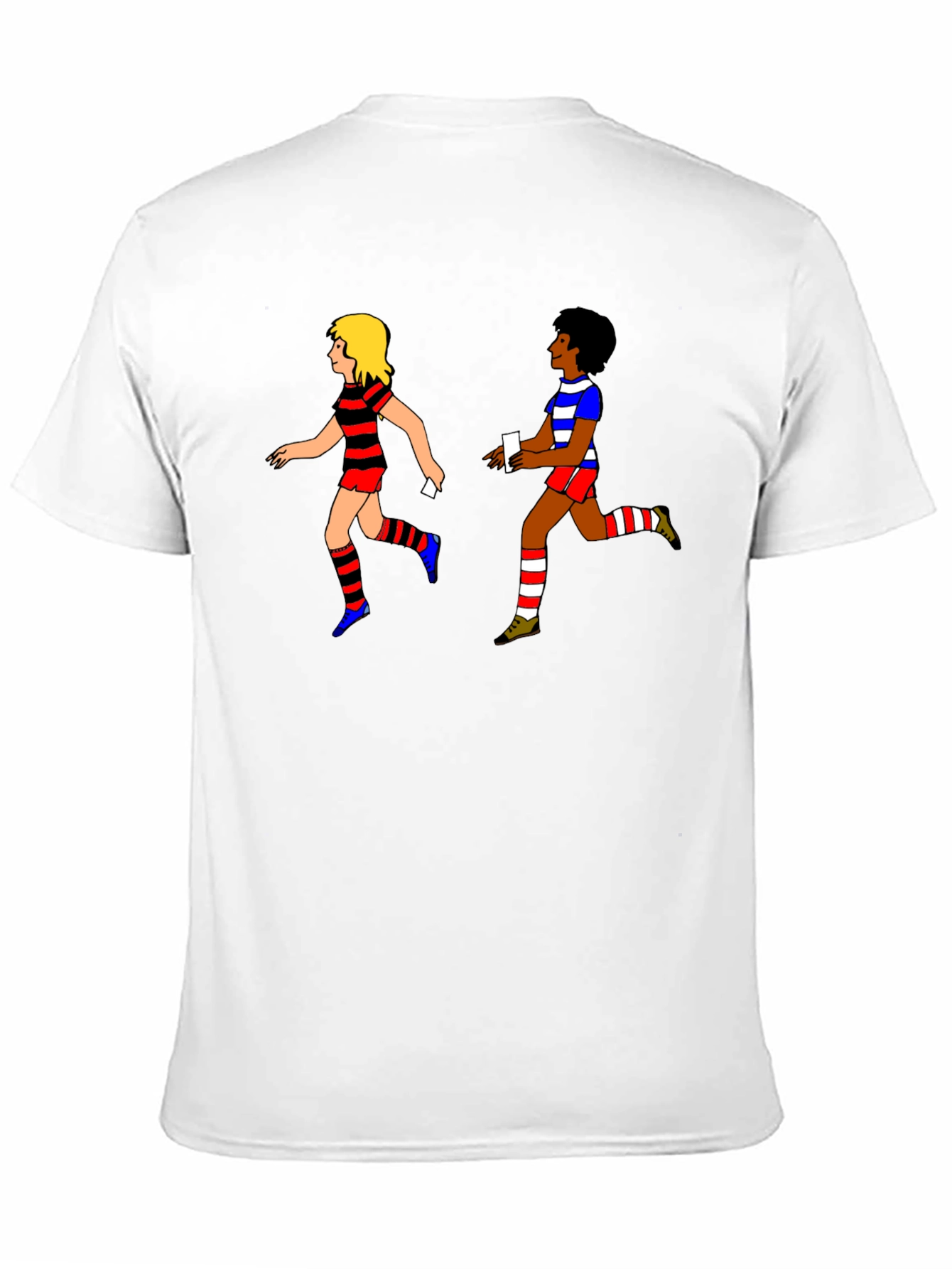Relay Race T-Shirt: Retro Cartoon Style