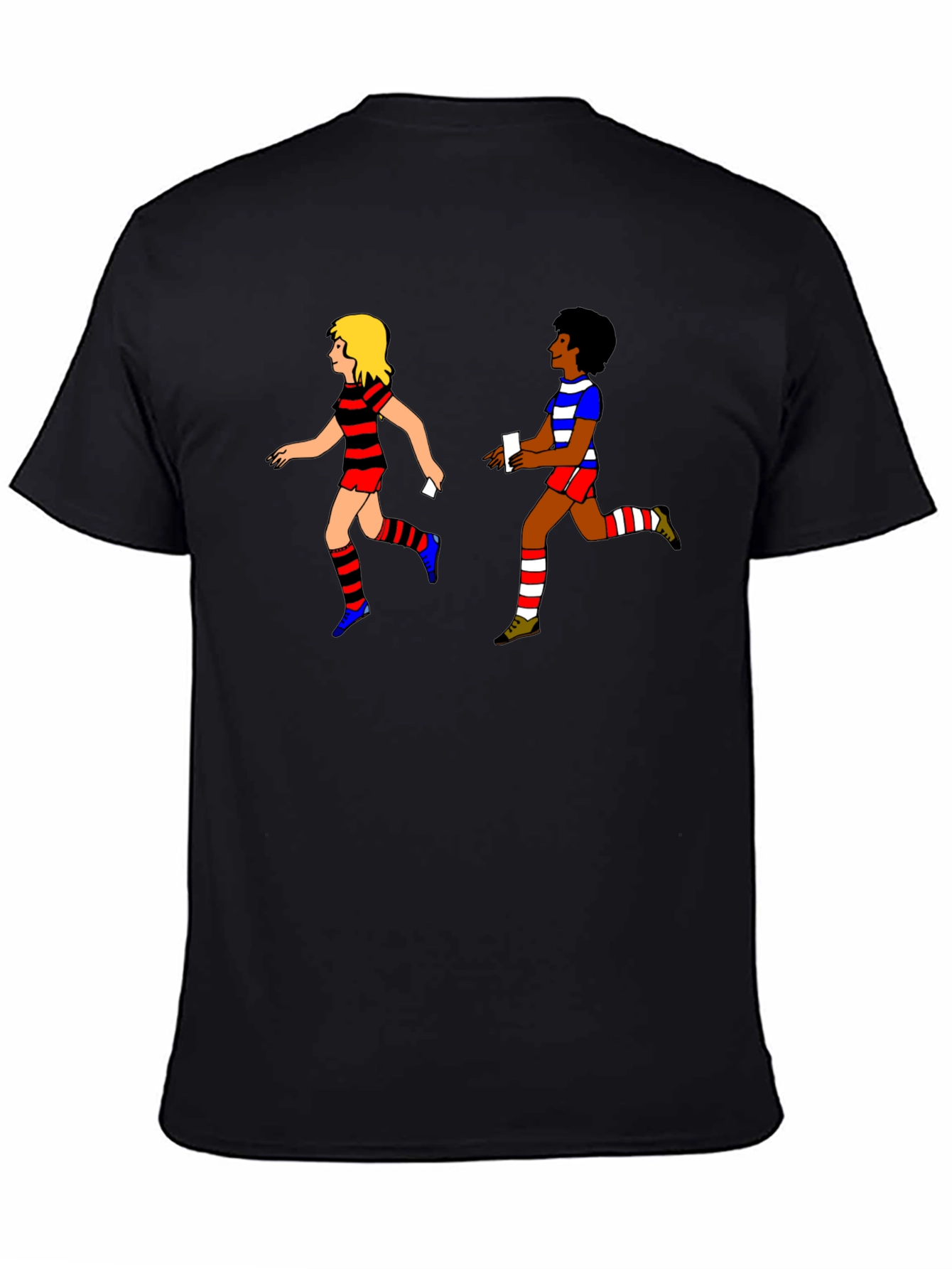 Relay Race T-Shirt: Retro Cartoon Style