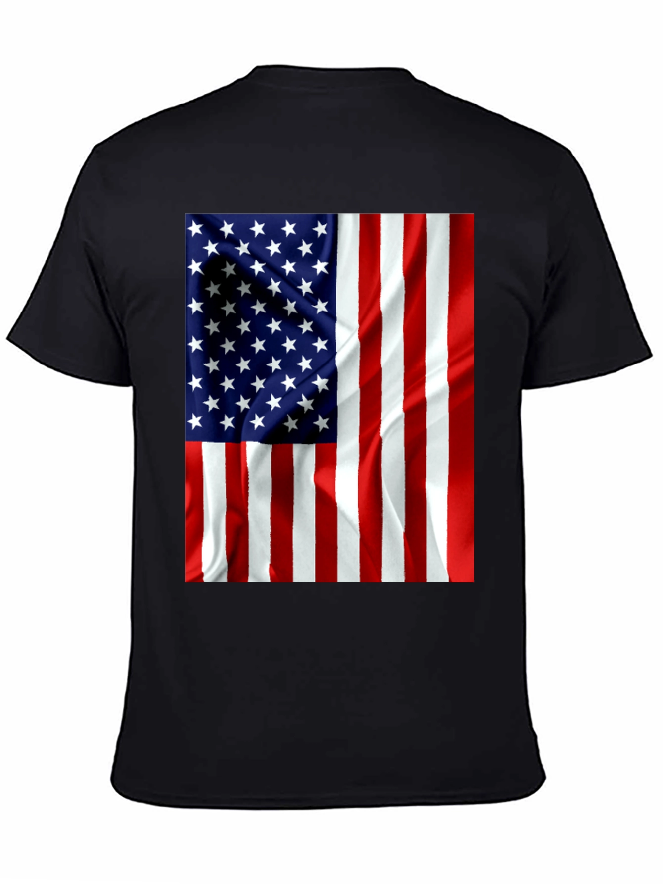 American Flag Graphic Black T-Shirt
