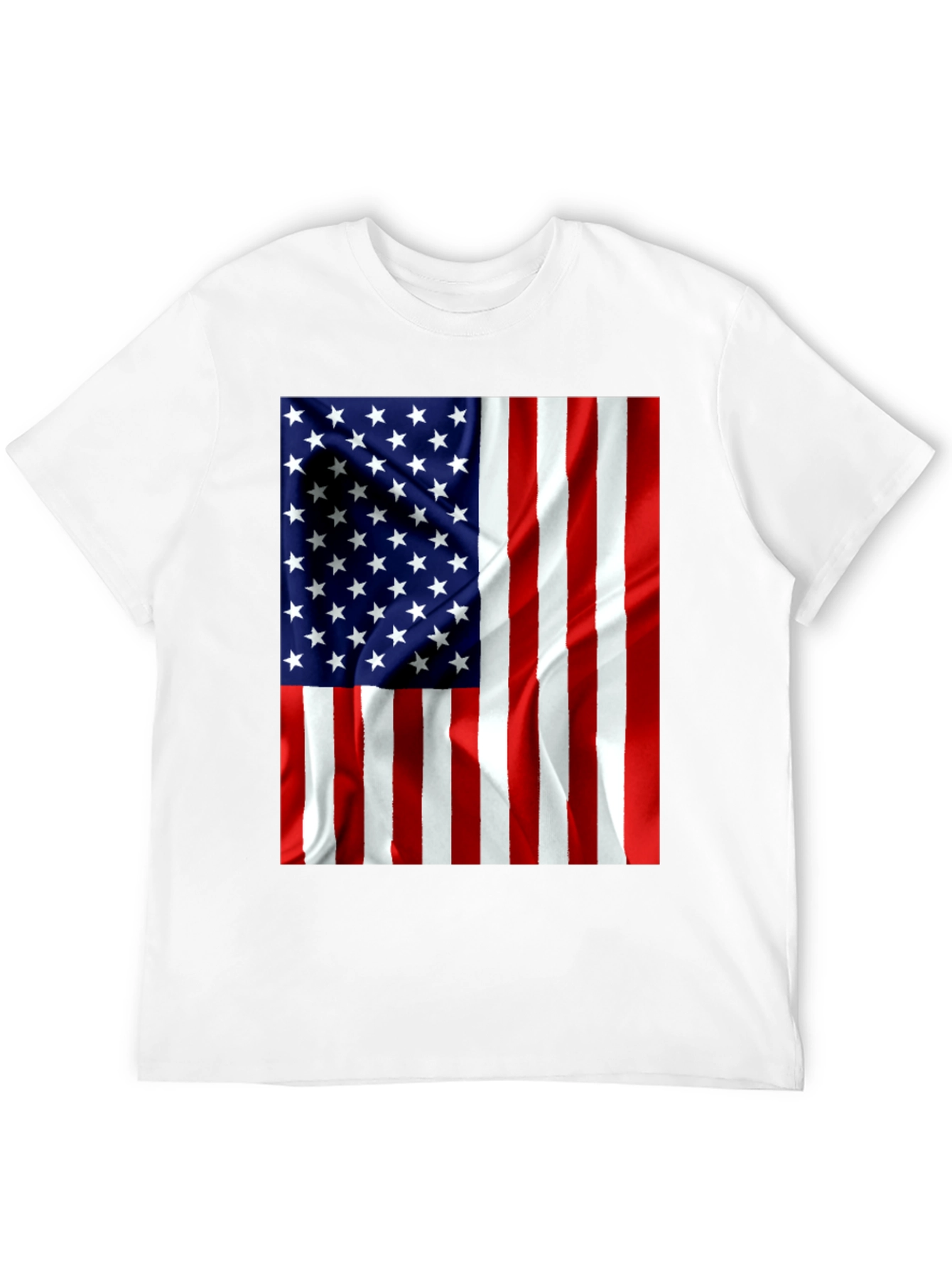 American Flag Graphic Black T-Shirt