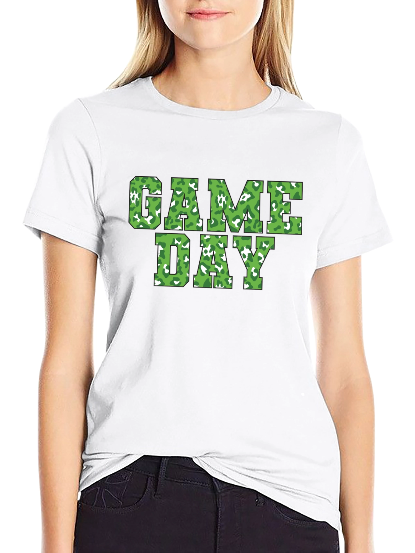 Game Day Camo Print T-Shirt