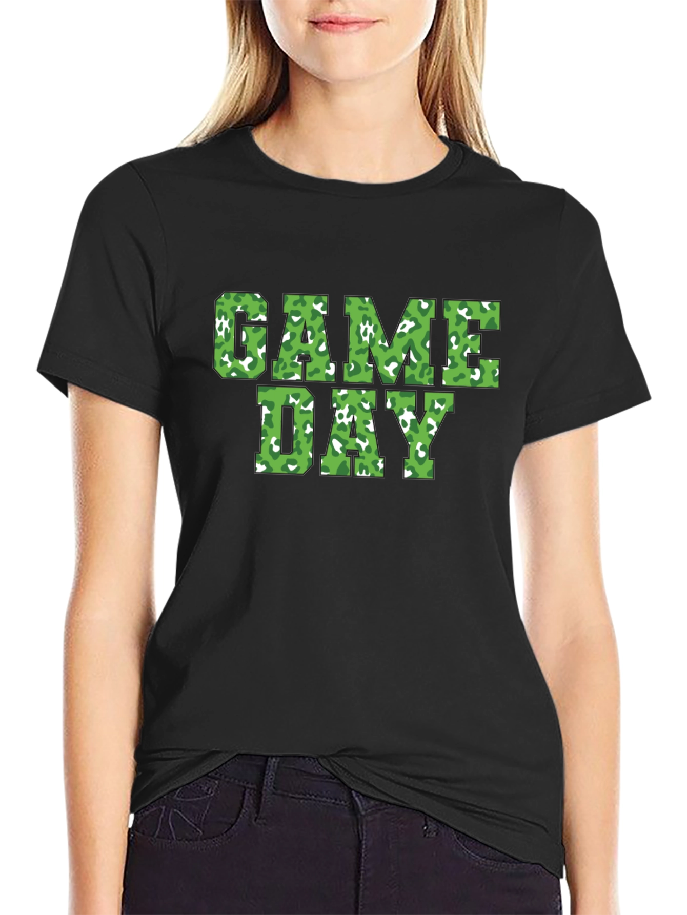 Game Day Camo Print T-Shirt