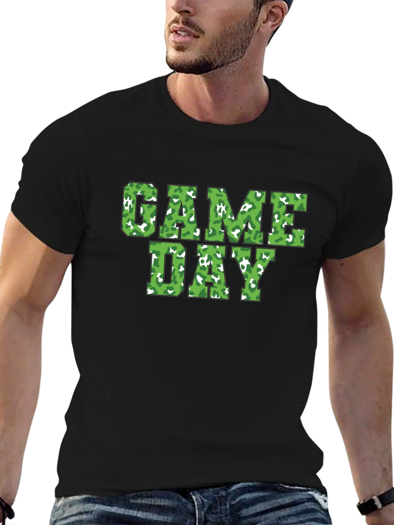 Game Day Camo Print T-Shirt