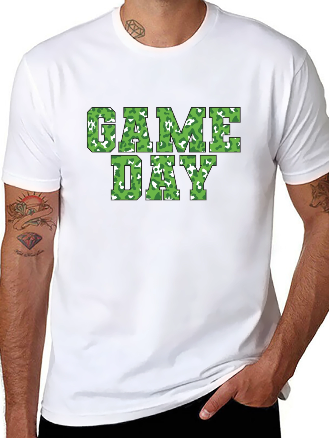 Game Day Camo Print T-Shirt