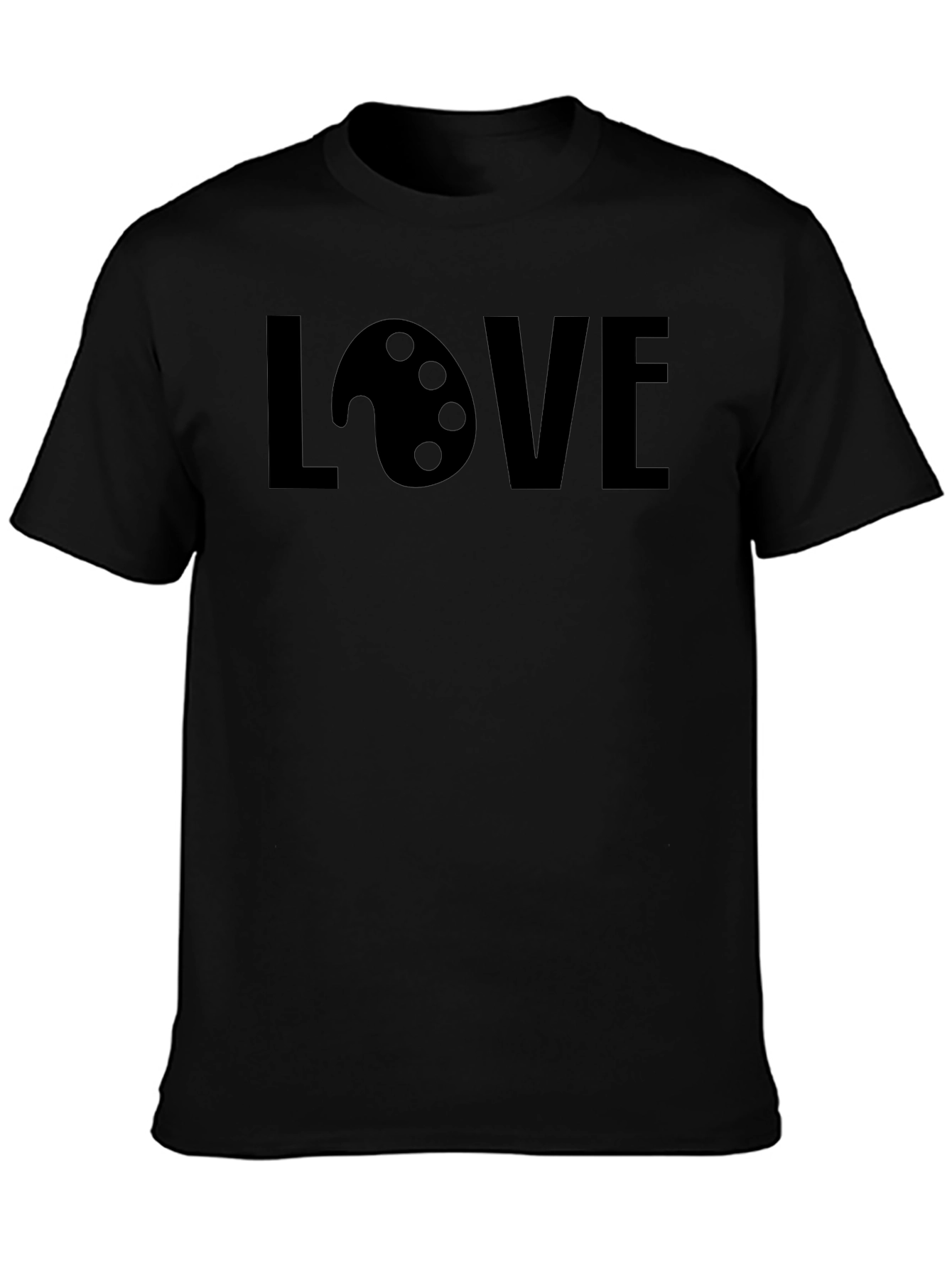 Artist LOVE Graphic Tee - Black Crew Neck T-Shirt