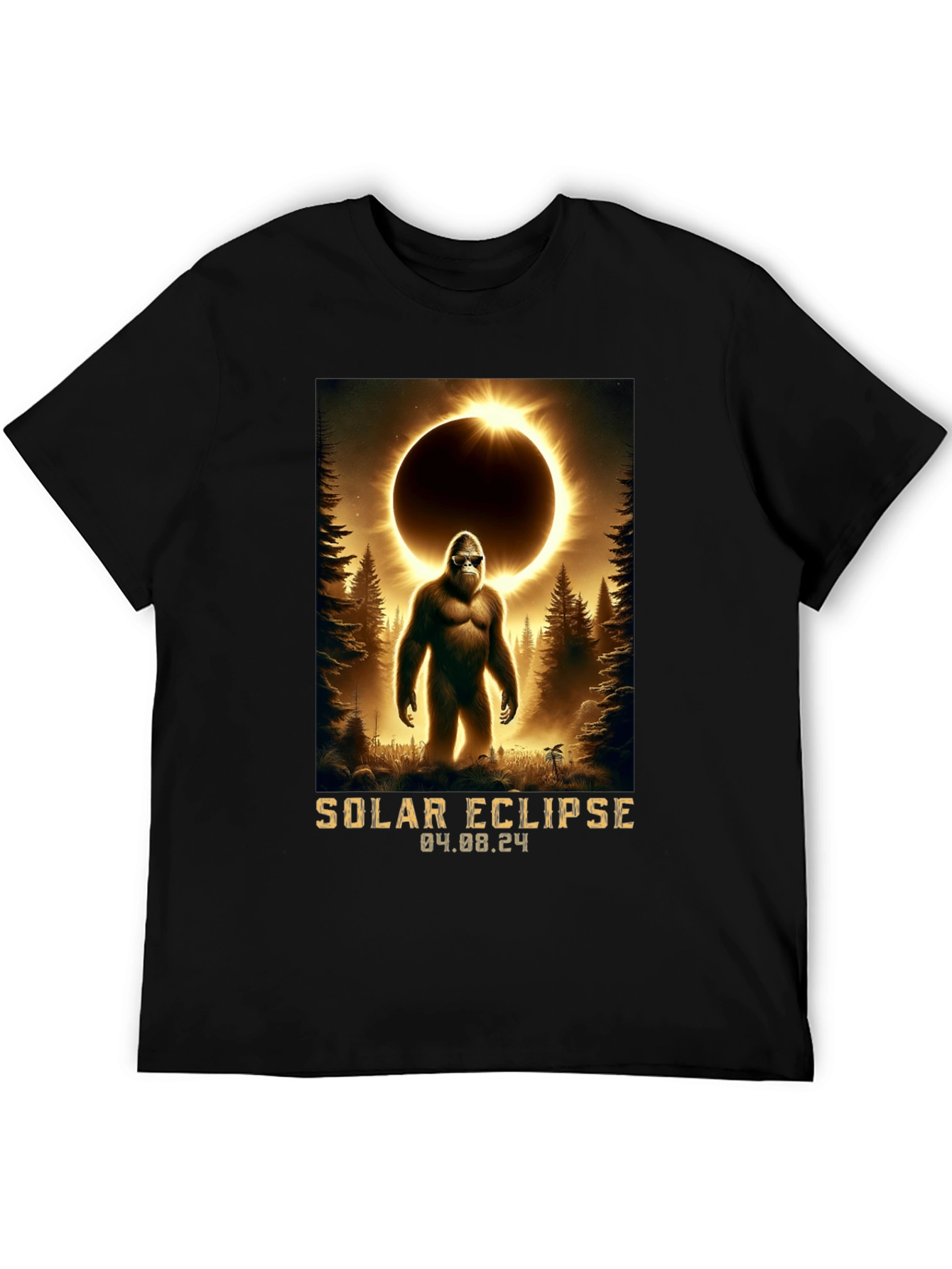 Solar Eclipse Bigfoot T-Shirt