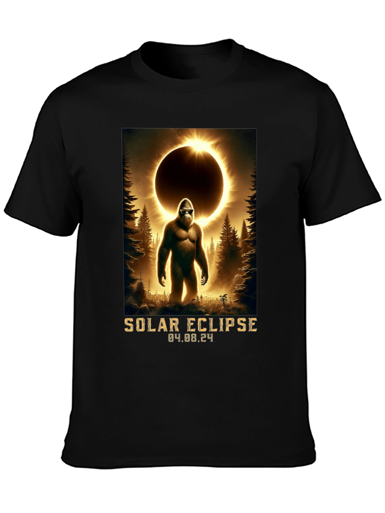 Solar Eclipse Bigfoot T-Shirt