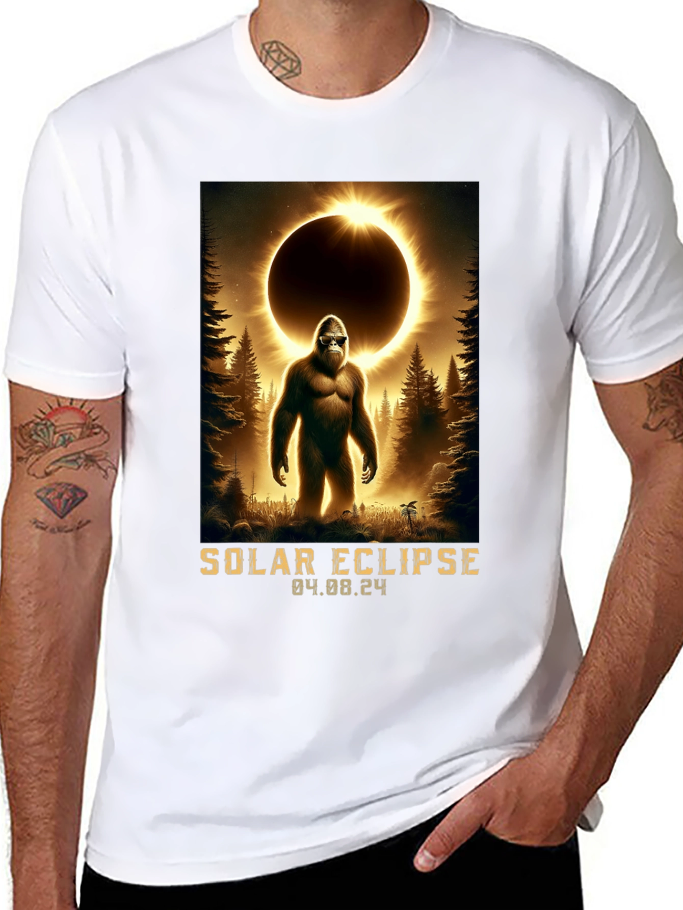 Solar Eclipse Bigfoot T-Shirt
