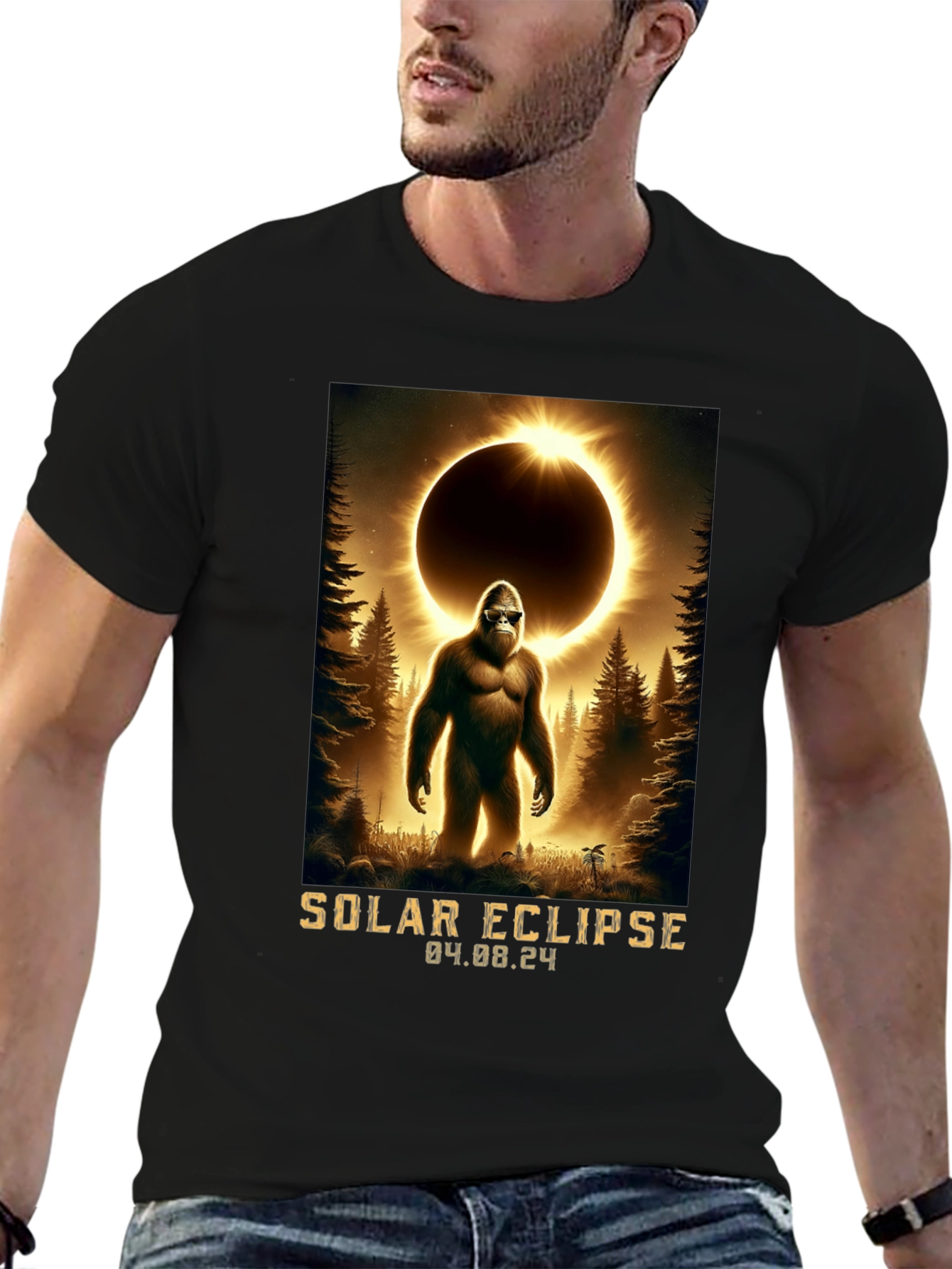 Solar Eclipse Bigfoot T-Shirt