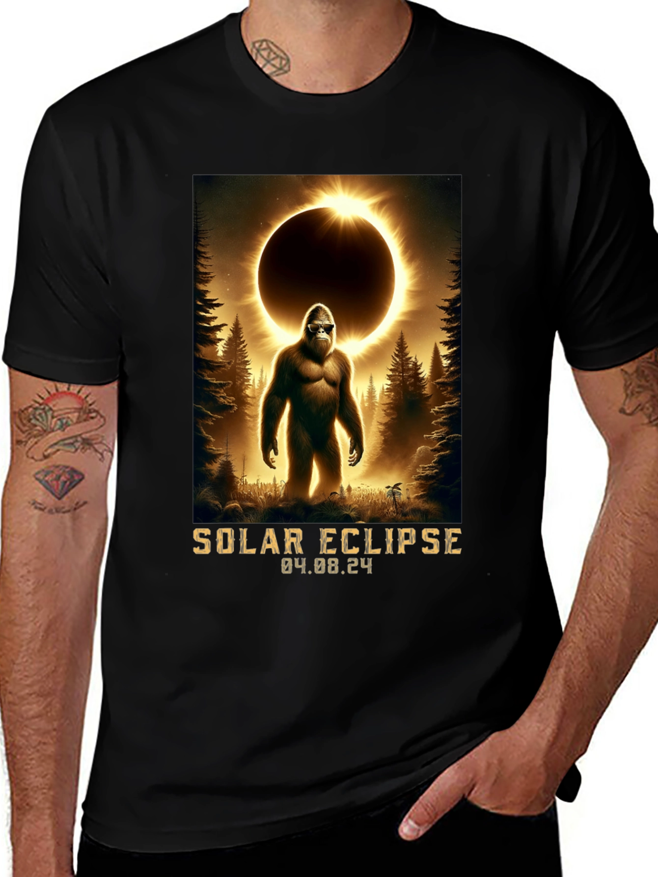 Solar Eclipse Bigfoot T-Shirt