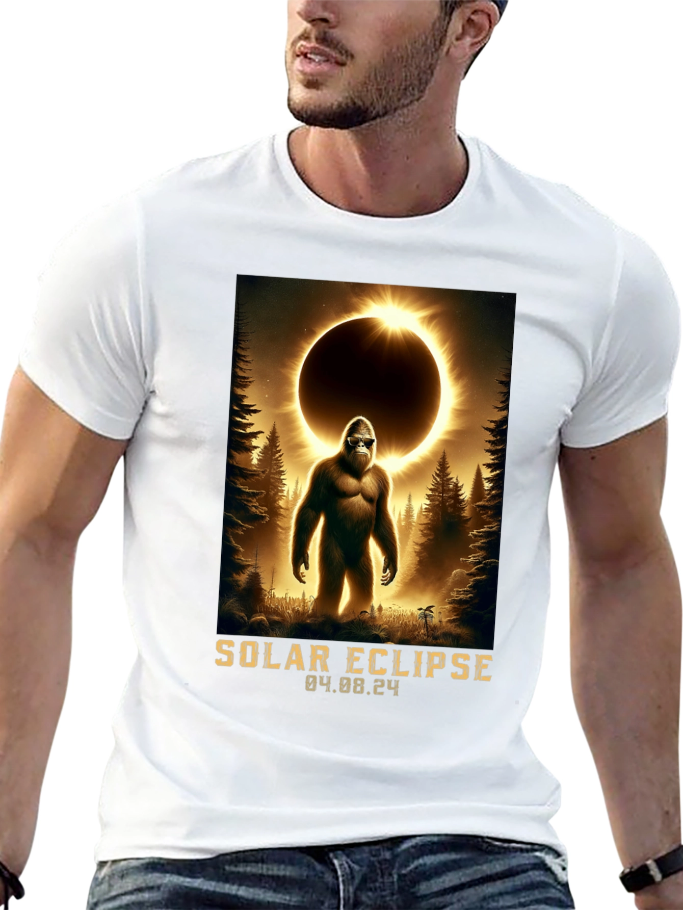 Solar Eclipse Bigfoot T-Shirt